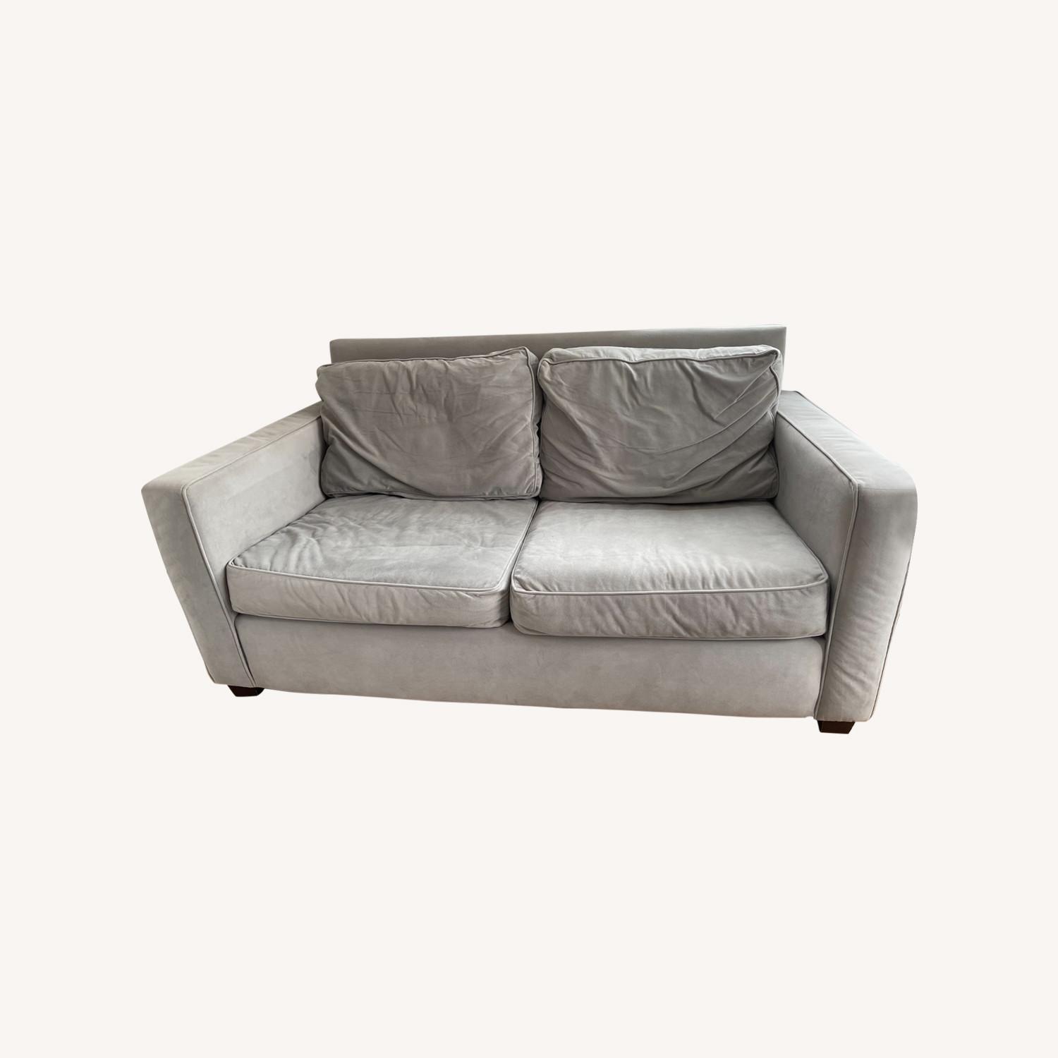 West Elm Henry Loveseat in Performance Velvet AptDeco