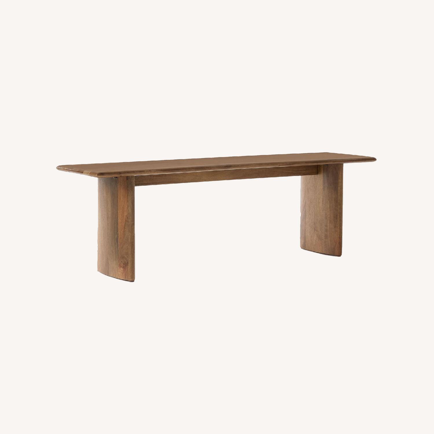 West Elm Anton Solid Wood Dining Bench 58" AptDeco