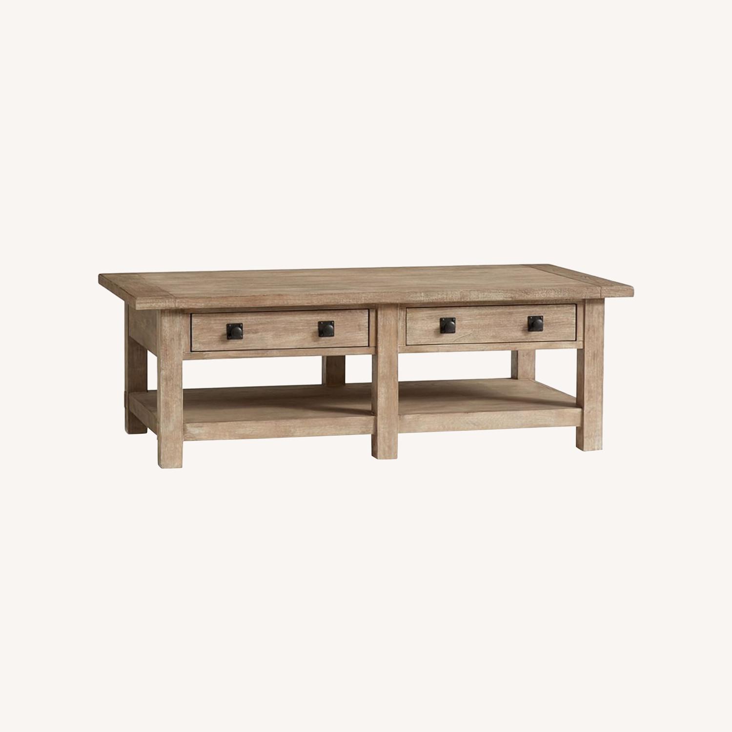 West Elm Benchwright Rectangular Wood Coffee Table AptDeco