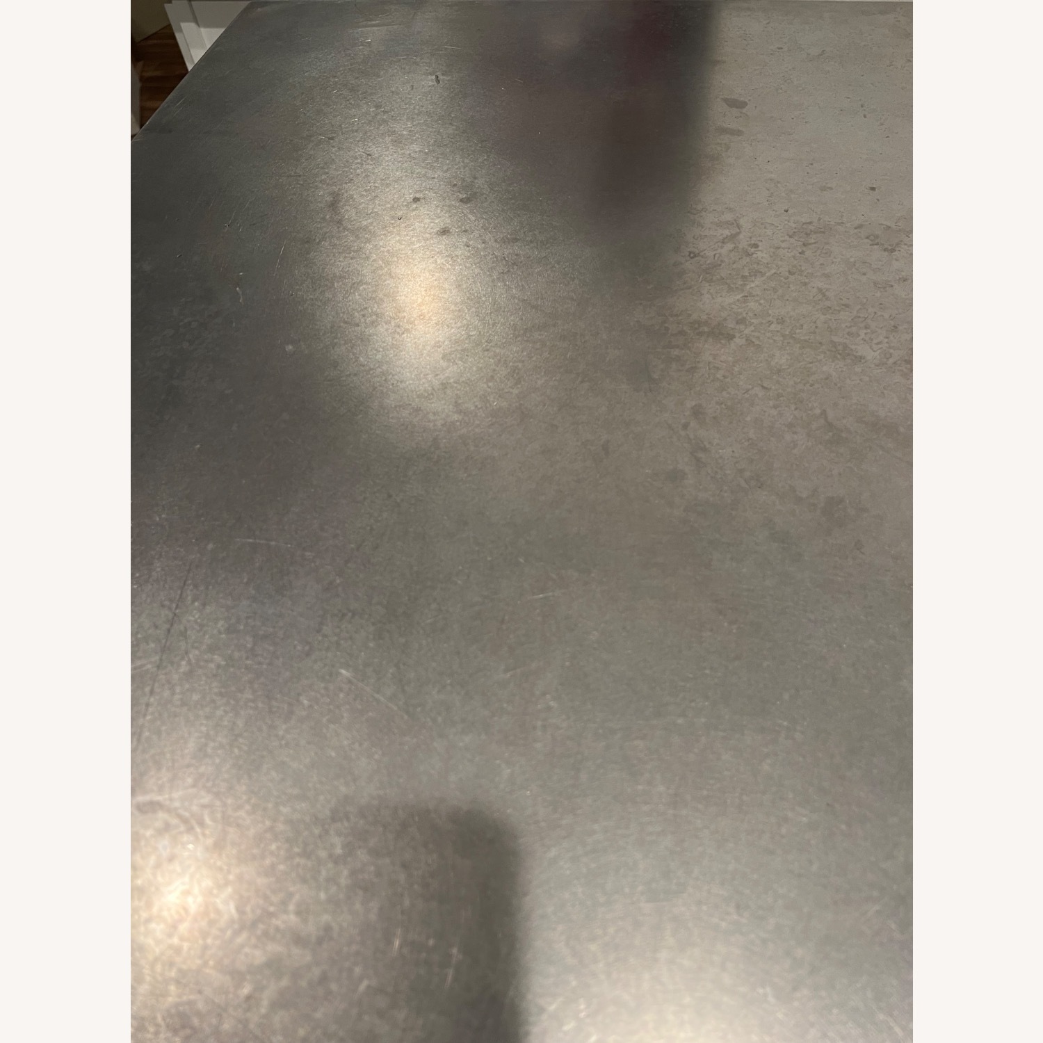 West Elm Stainless Steel High Kitchen Table/Island - image-6