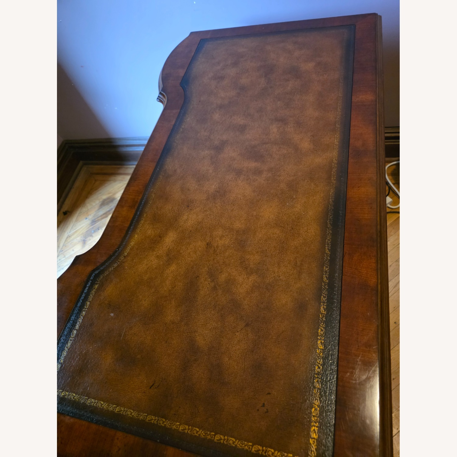 Hooker Bow Front Cherry Desk - image-3