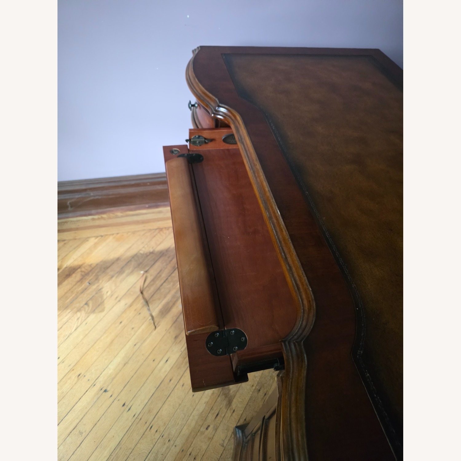 Hooker Bow Front Cherry Desk - image-7