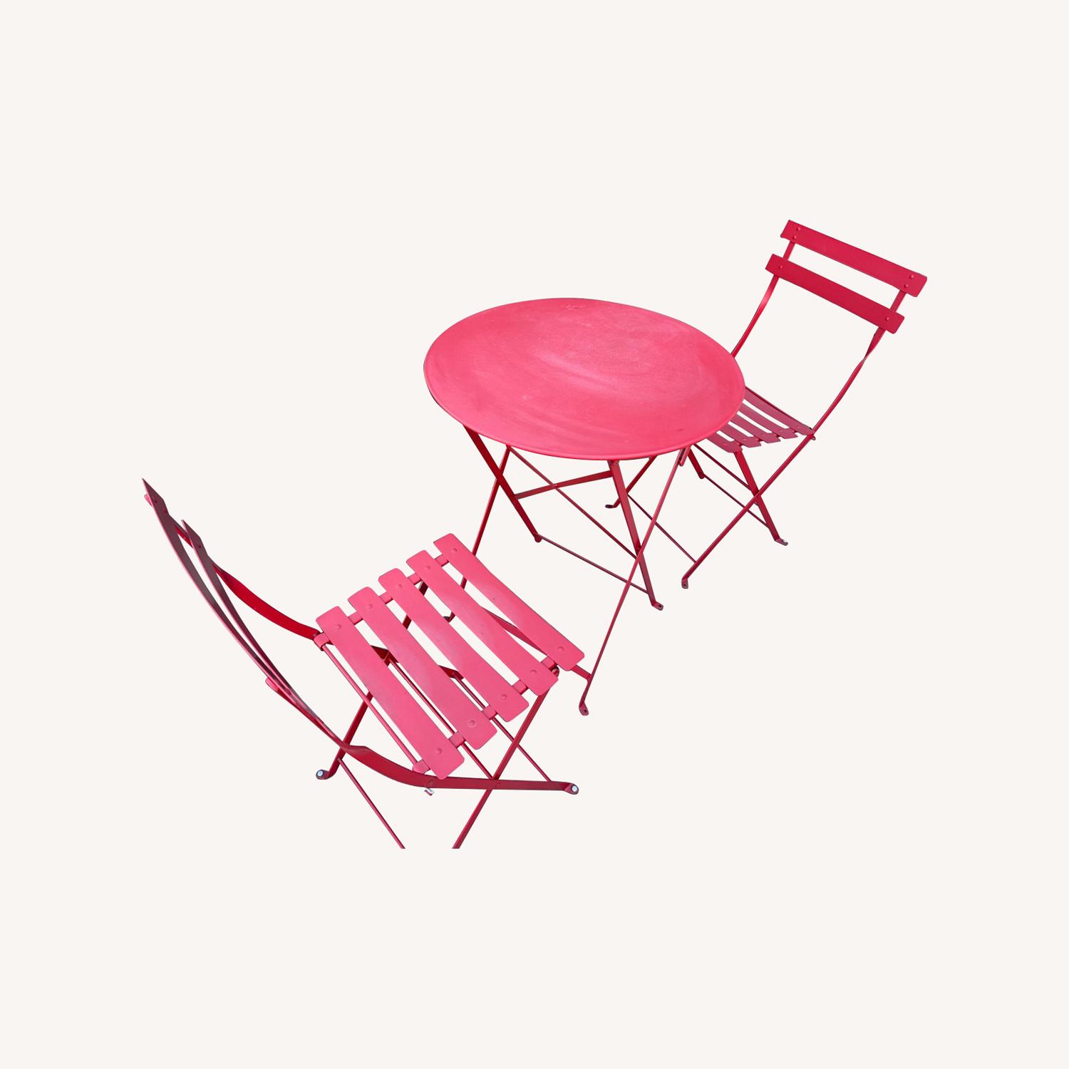 Fermob Bistro Chair & Round Folding Table Set AptDeco