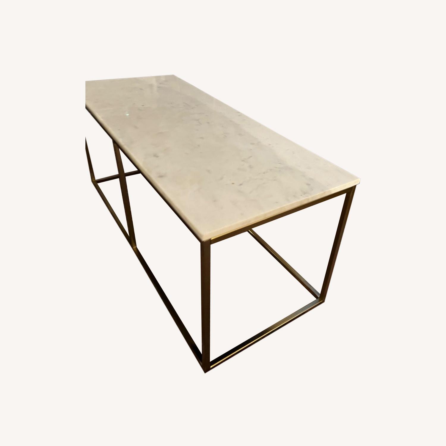 Pottery Barn Marble Coffee Table AptDeco