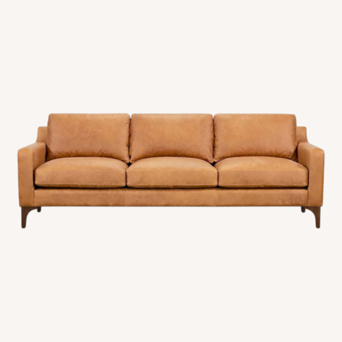Used Sorrento Mid-Century Modern Leather Sofa for sale on AptDeco