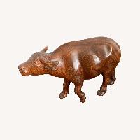 Vintage Burmese Rosewood Water Buffalo