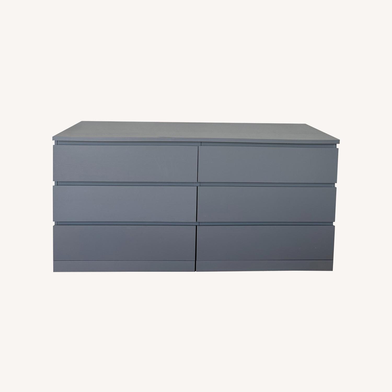 IKEA 6-Drawer Dresser, Gray - image-0