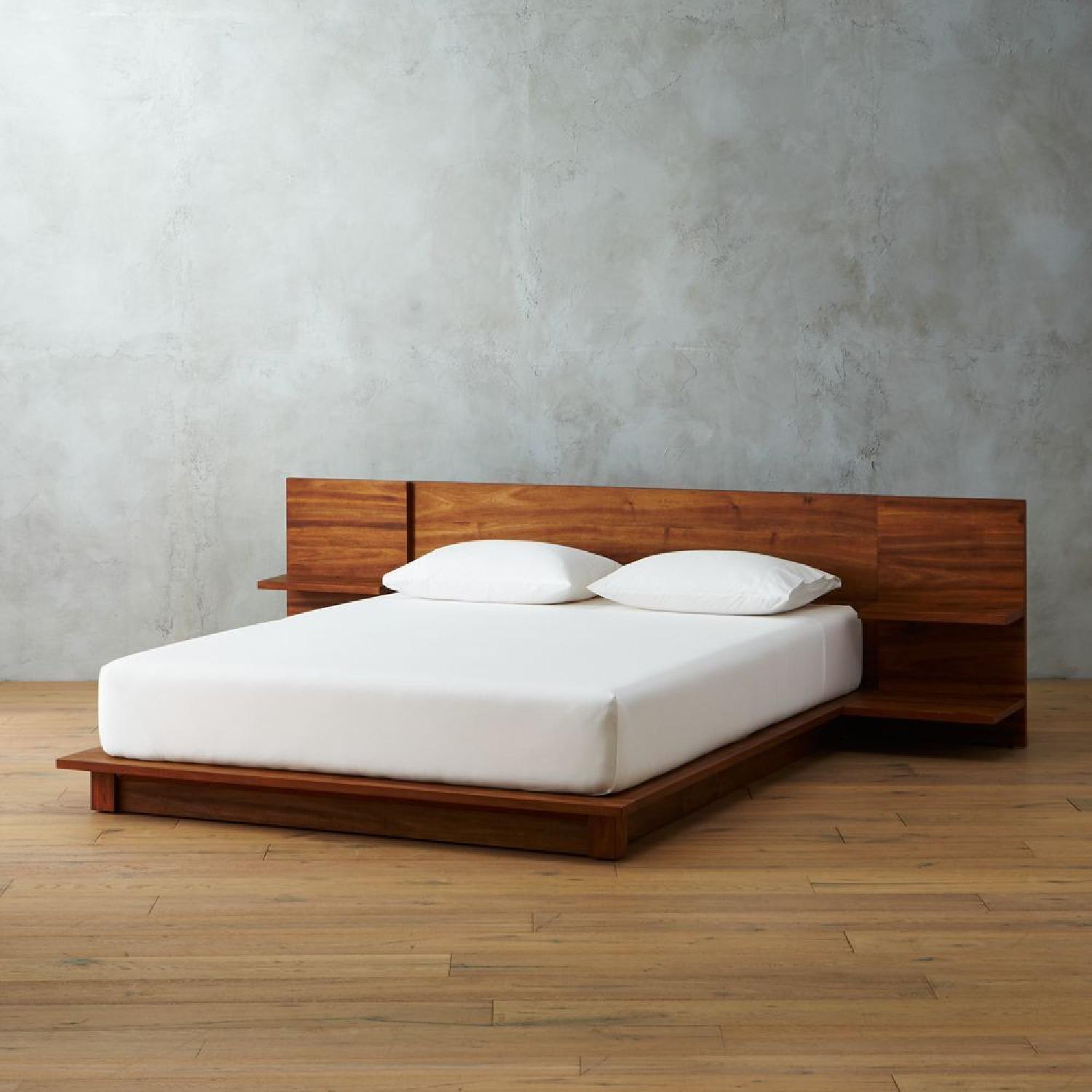 CB2 Andes Bed Queen Acacia - image-4