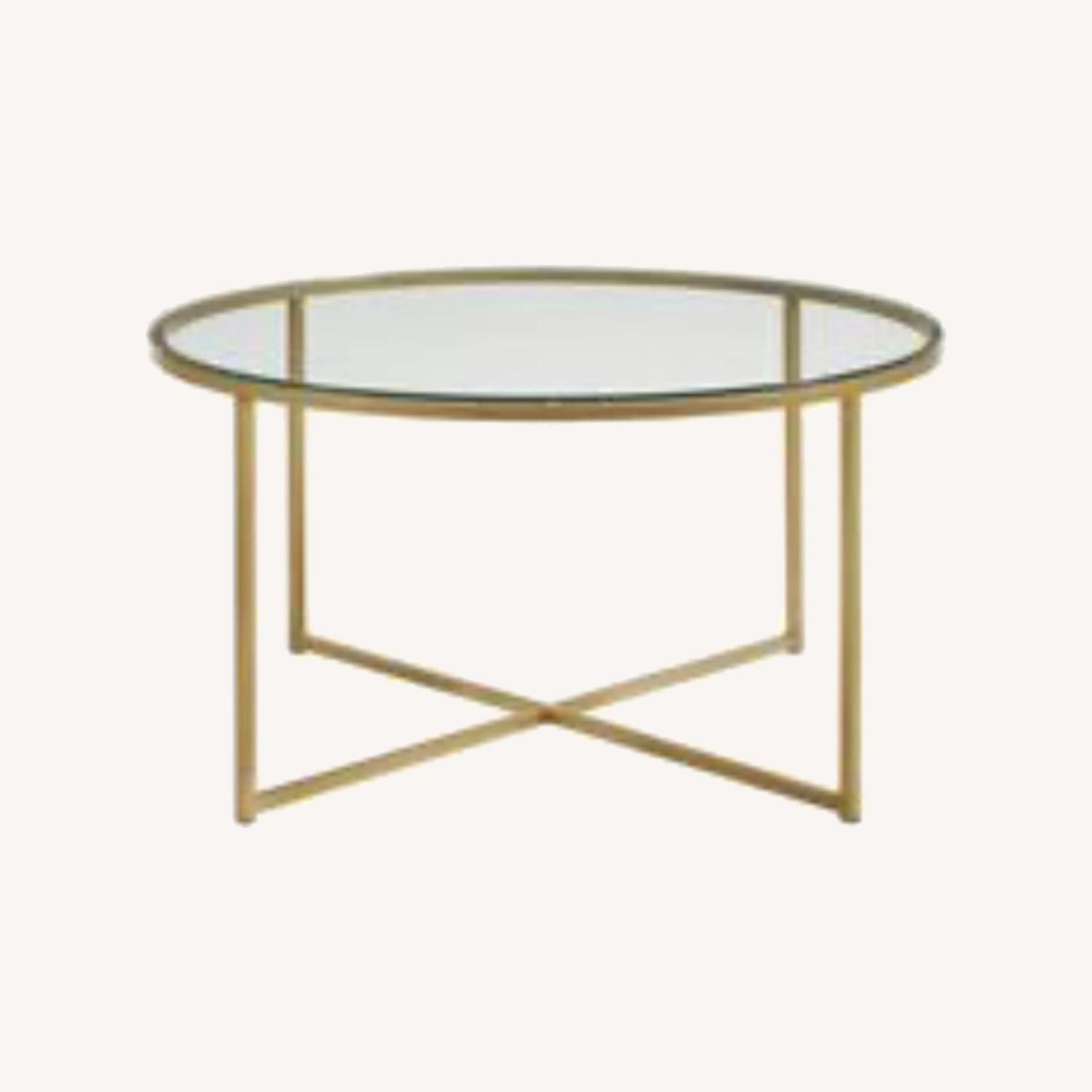 Round Glass Coffee Table AptDeco