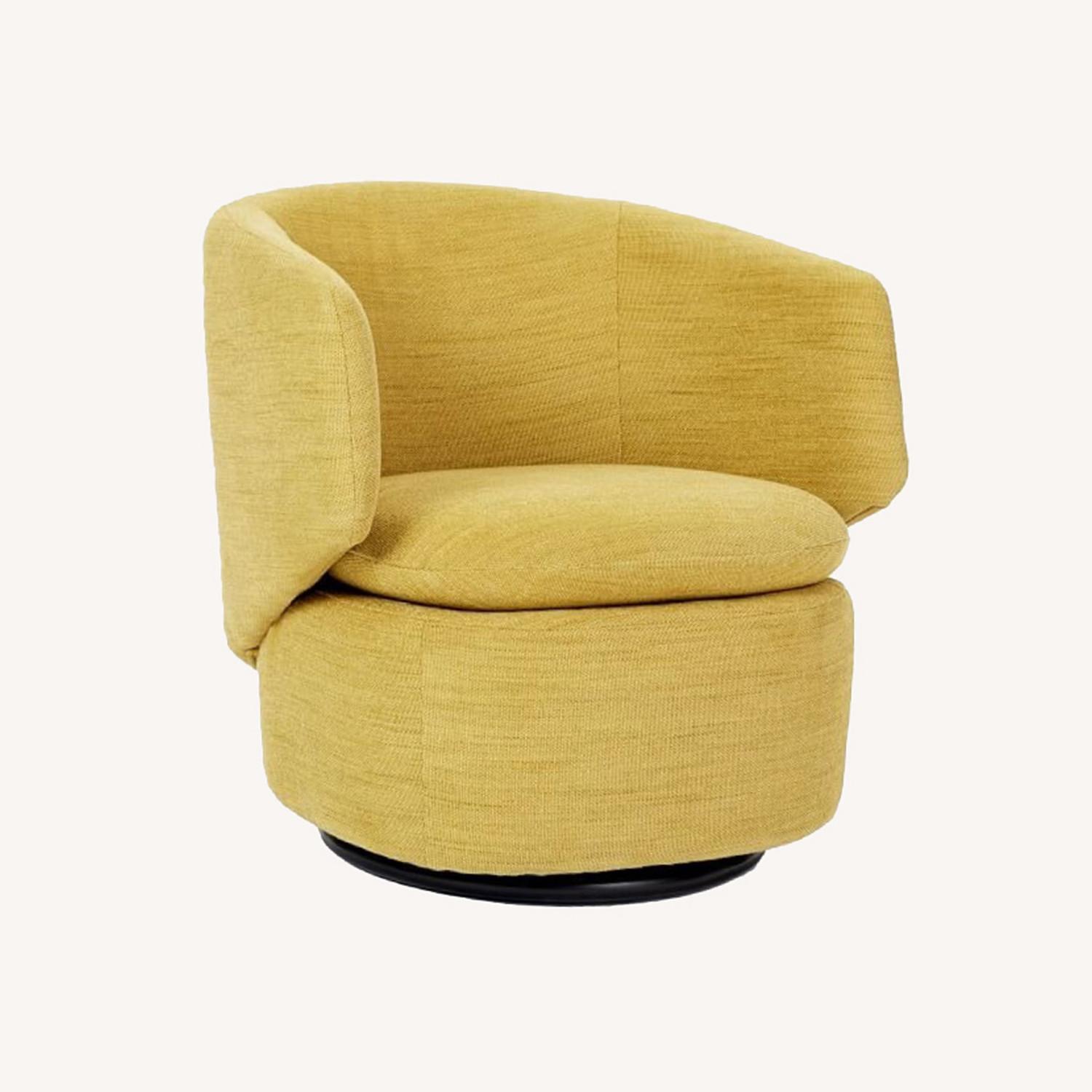 West Elm Crescent Swivel Chair - image-0