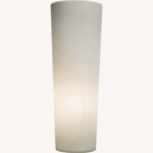 Used Robert Abbey Frosted White Glass Marina Lamps for sale on AptDeco