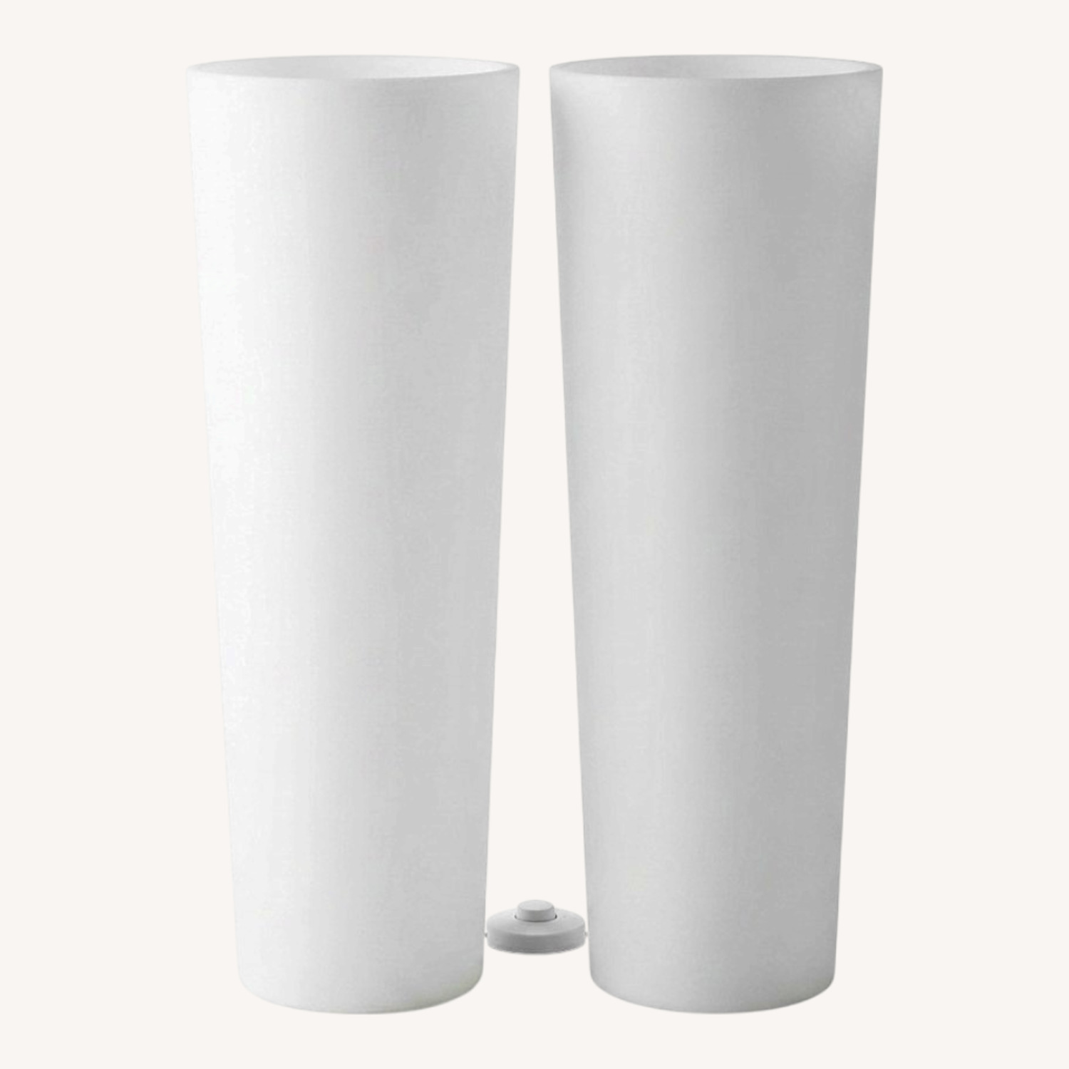 Robert Abbey Frosted White Glass Marina Lamps - image-4