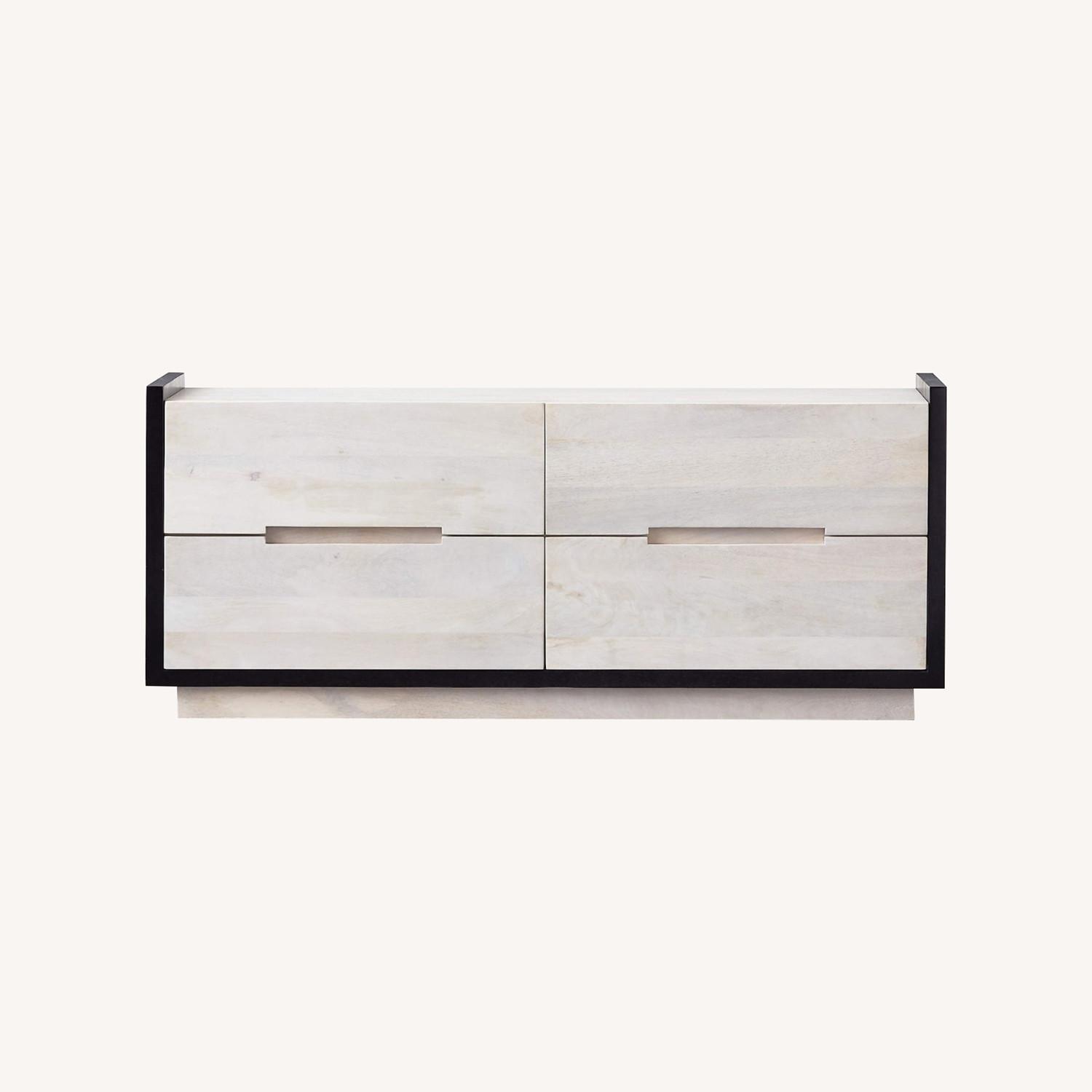 CB2 Beaufort Bleached Wood Low Dresser AptDeco