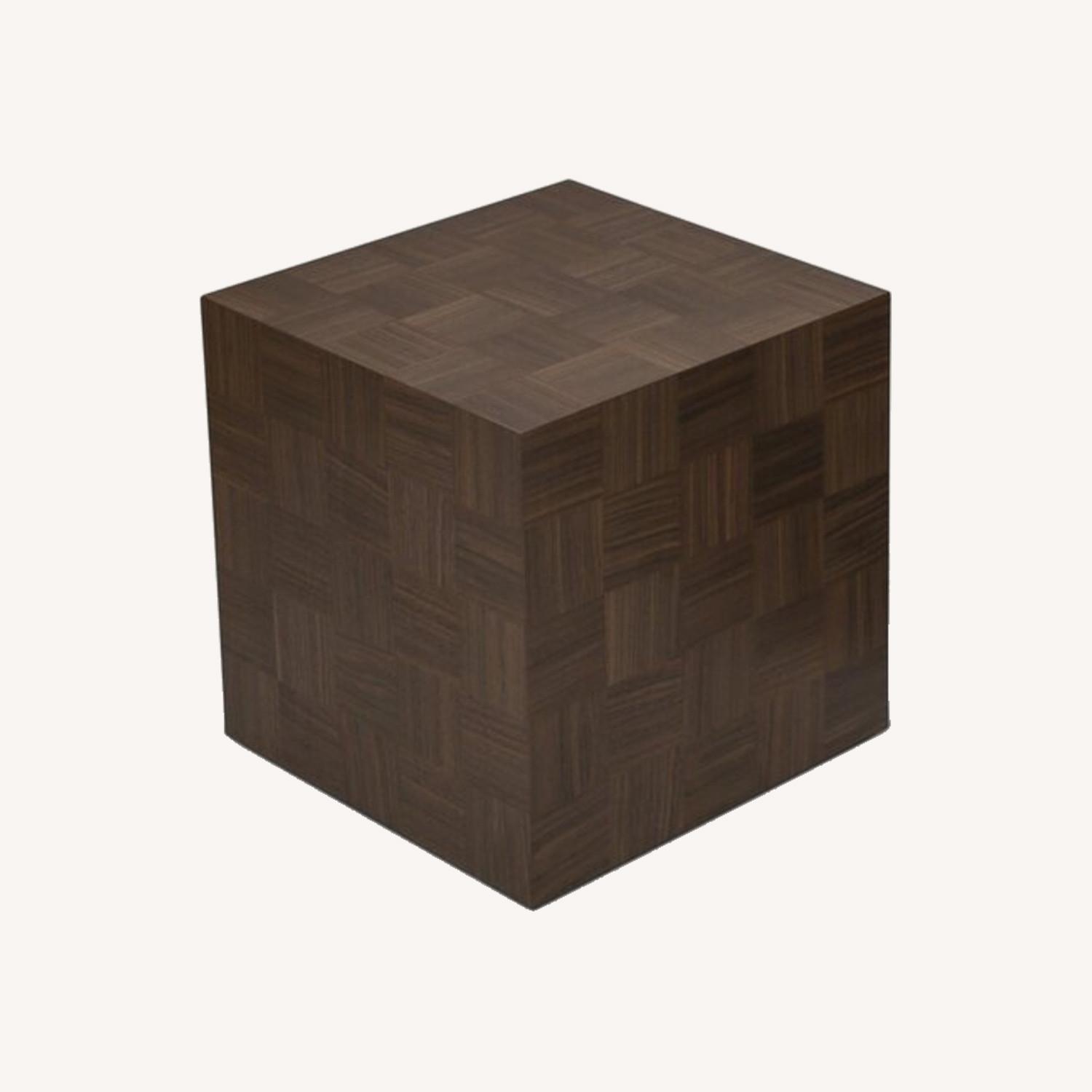 Visilek Q15 Walnut Cube Tables - image-0