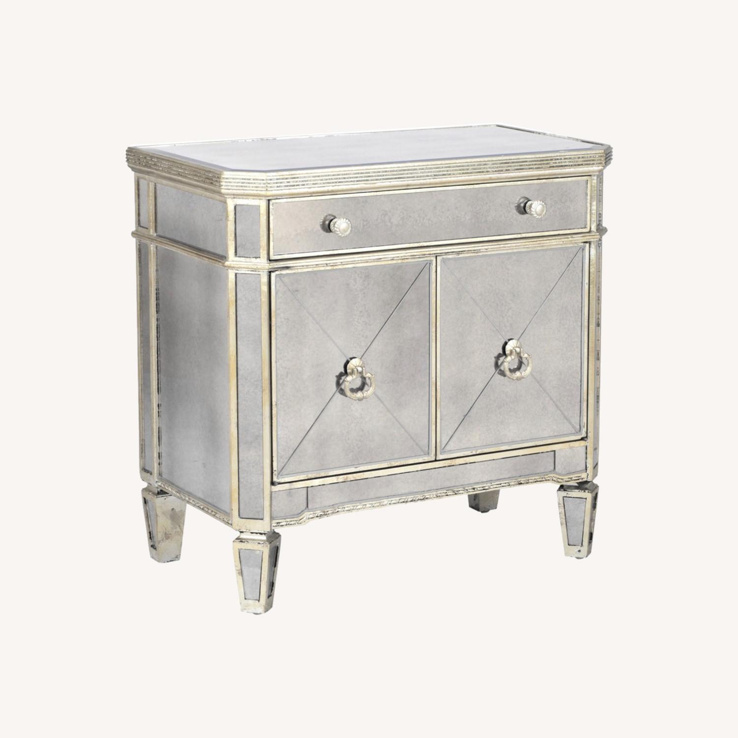 Z Gallerie Borghese Mirrored Nightstand - image-0