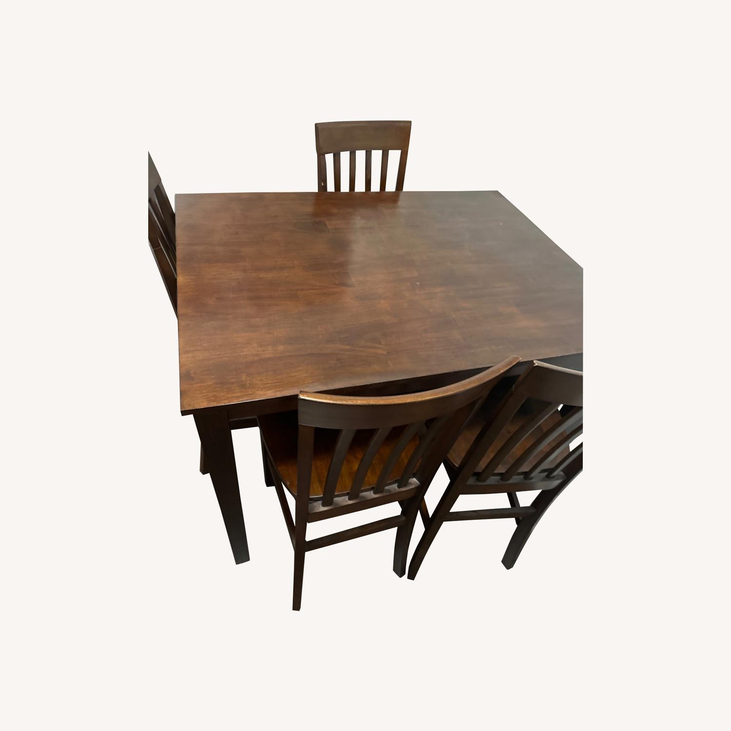 Raymour & Flanigan Counter Dining Height Set with 4 Chairs AptDeco