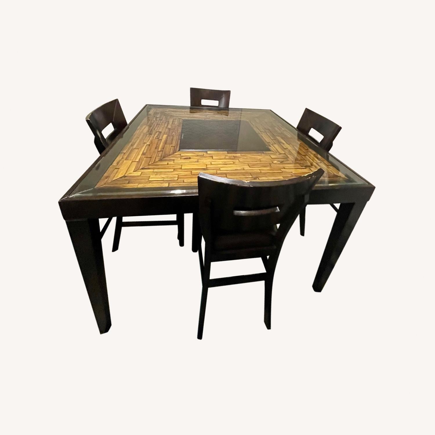 American Signature 5 Pc Tall Dining Table Set AptDeco