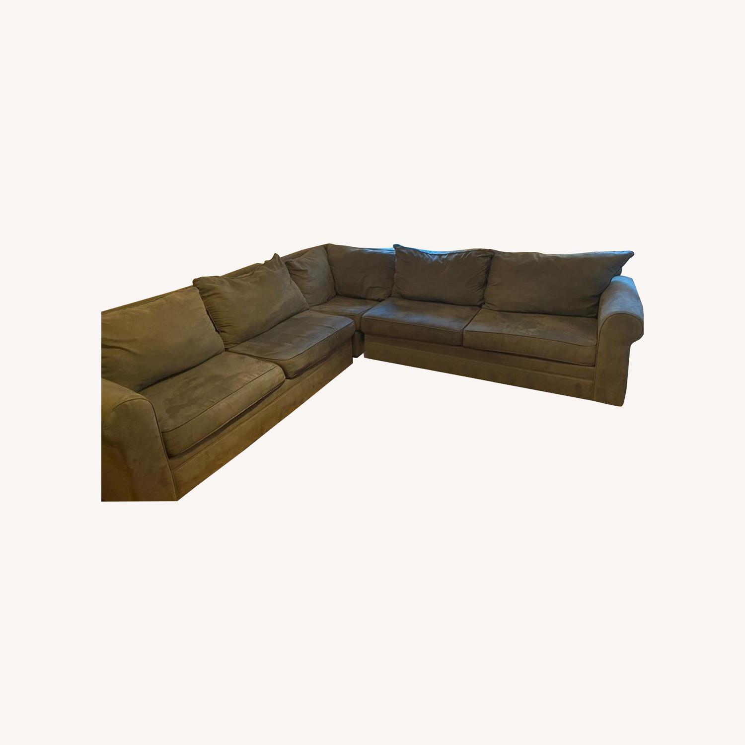 Bob's 3 Piece Venus Sectional Couch Slate AptDeco