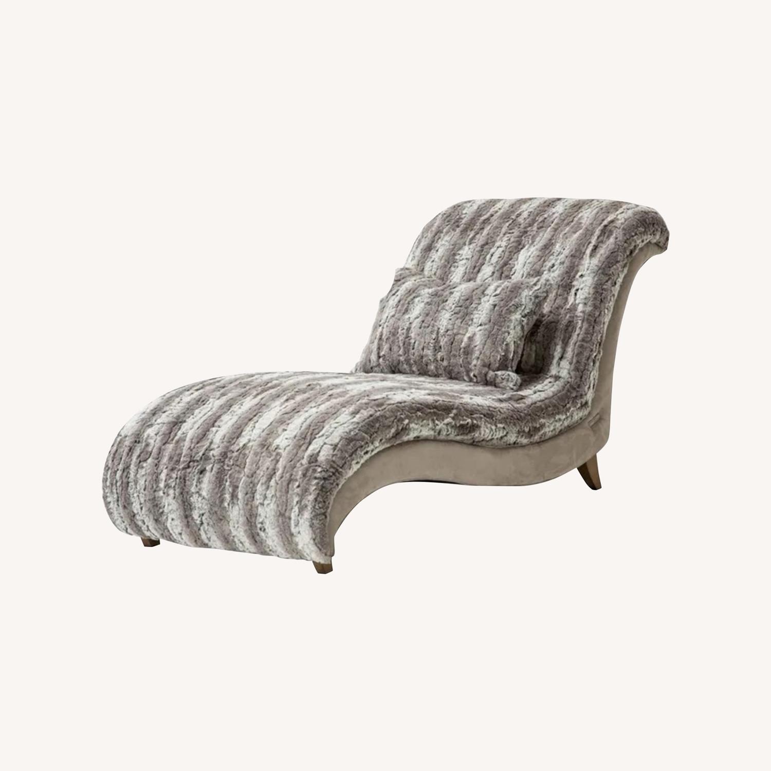Michael Amini Furniture Designs Leopard Chaise Chair - image-0