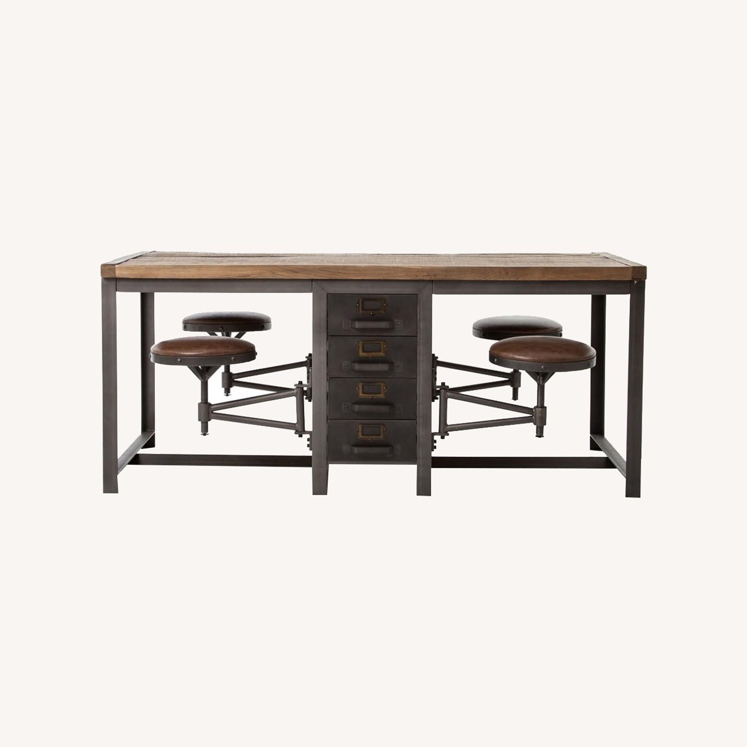 Four Hands Rupert Work Rustic Dining Table AptDeco