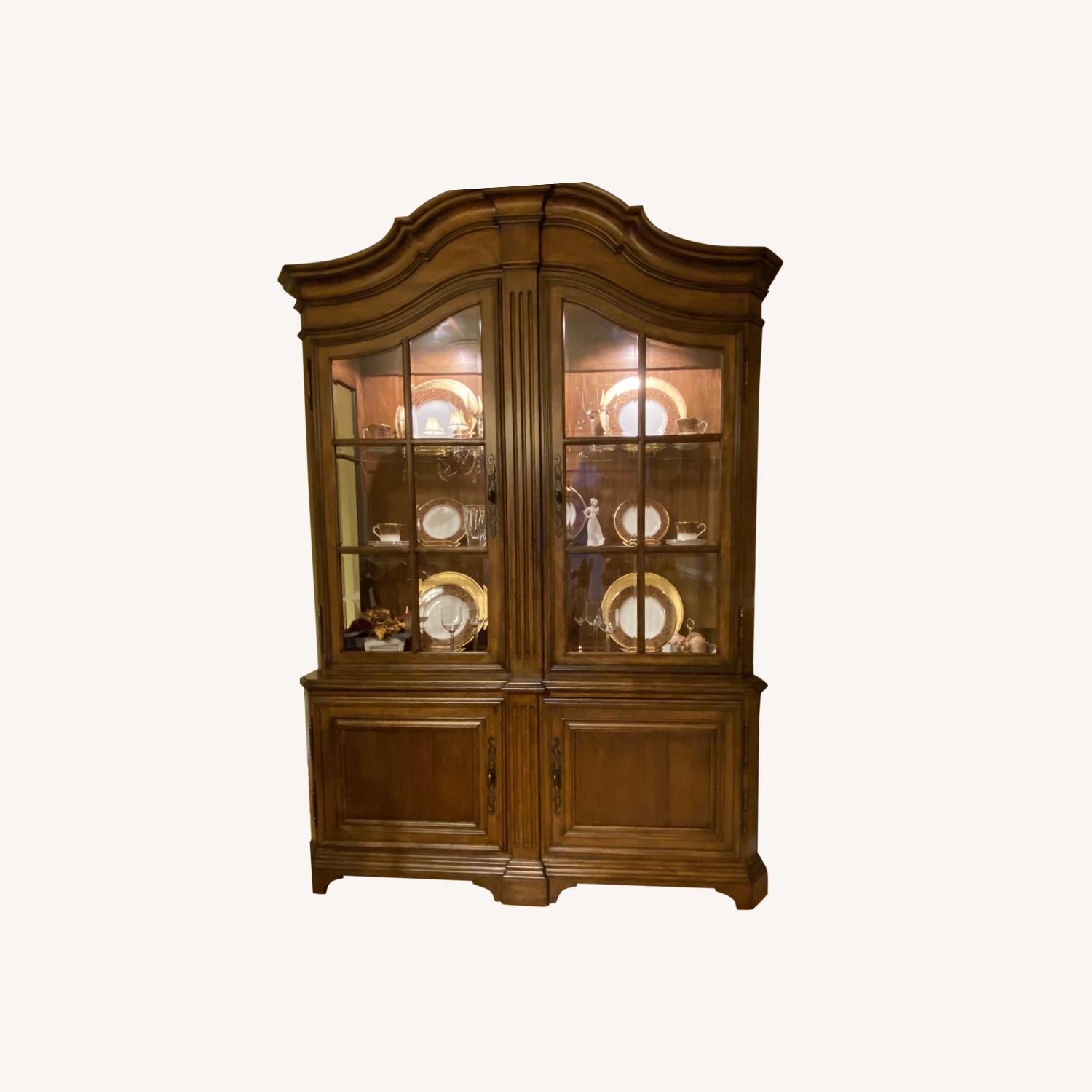 Ethan Allen 2 Piece Server and China Closet AptDeco