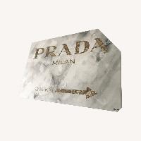 Oliver Gal Prada Milan Gold Large Canvas - AptDeco