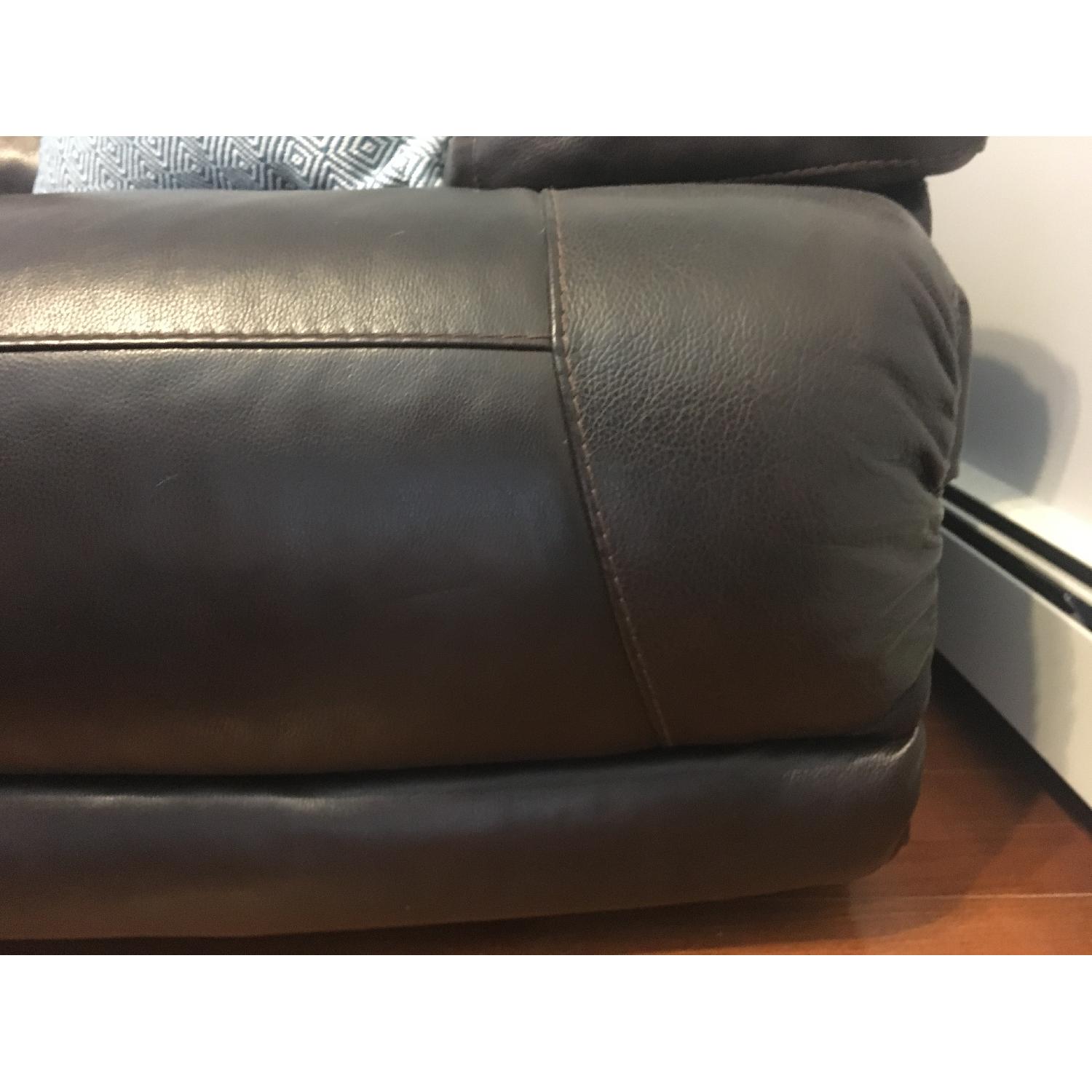 Ashley's Leather Power Reclining Sofa - image-8
