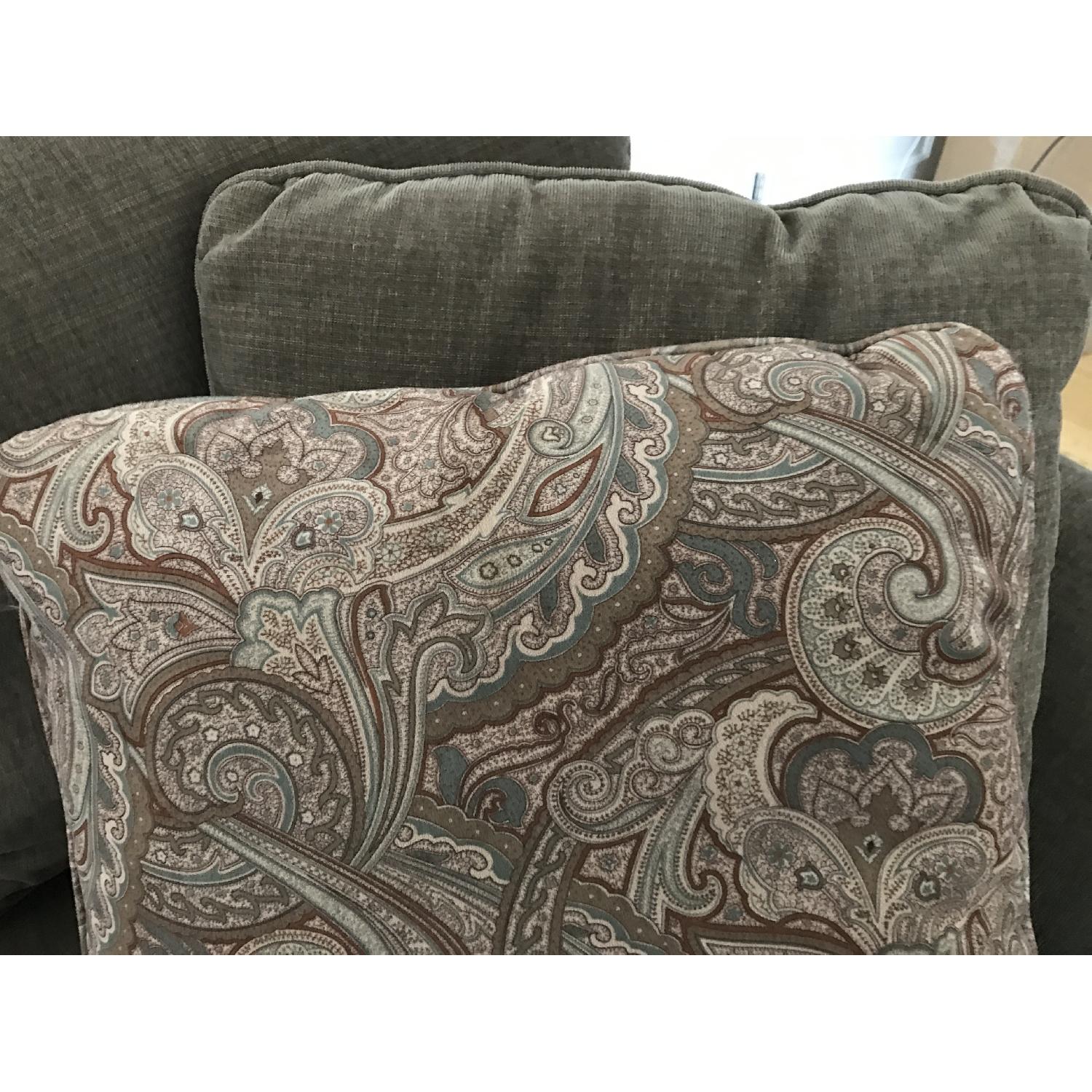 Raymour & Flanigan Brown Sectional Couch w/ Chaise - image-3