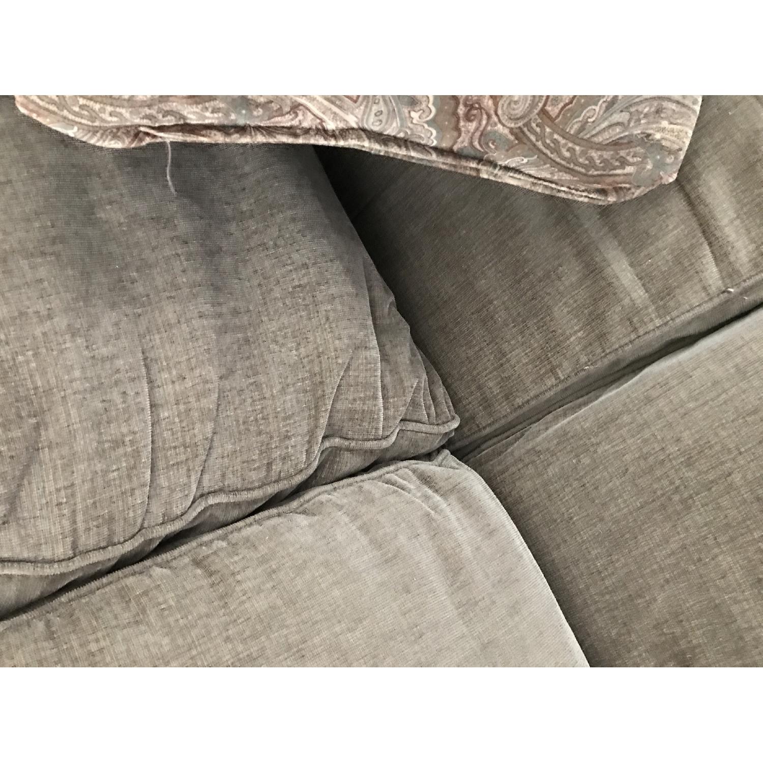 Raymour & Flanigan Brown Sectional Couch w/ Chaise - image-6