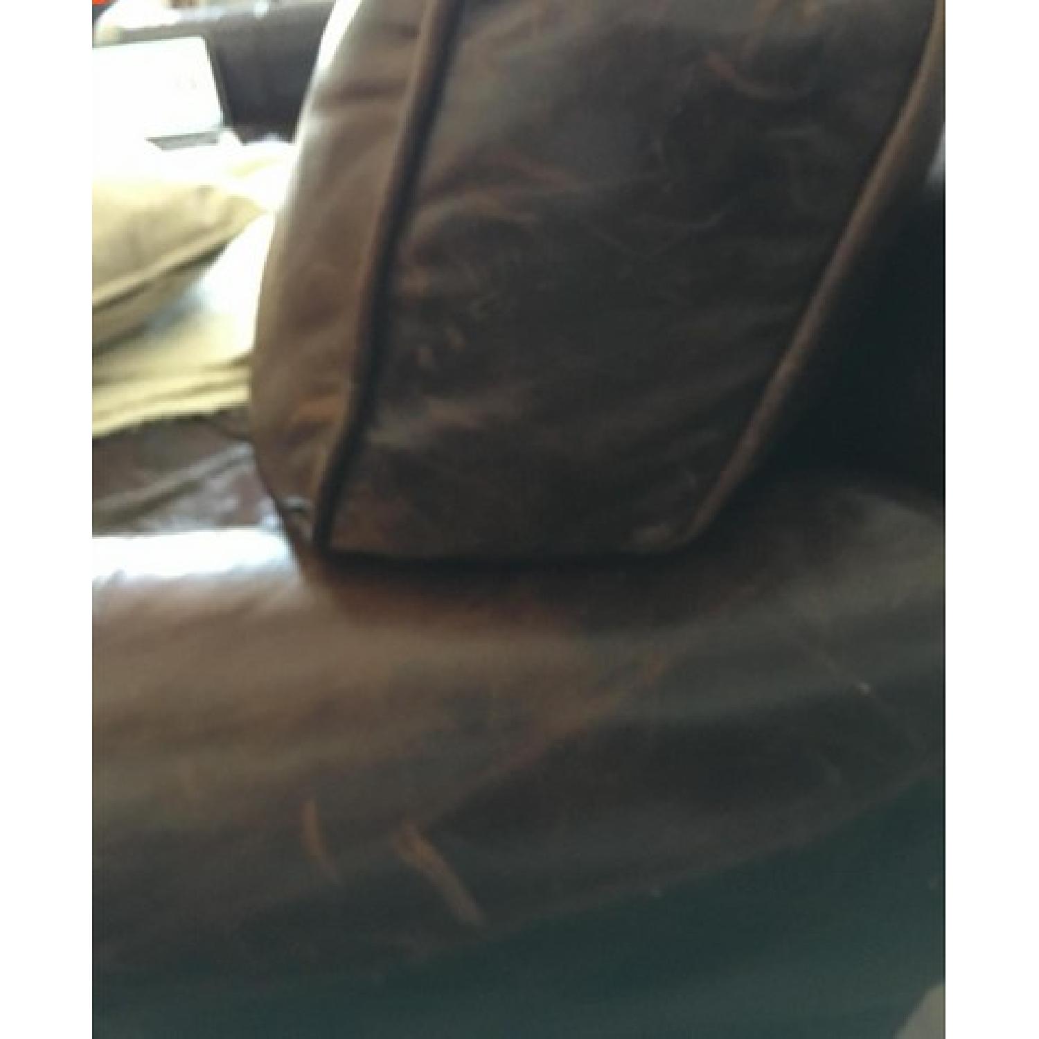 Restoration Hardware Classic Lancaster Leather Sofa - image-3