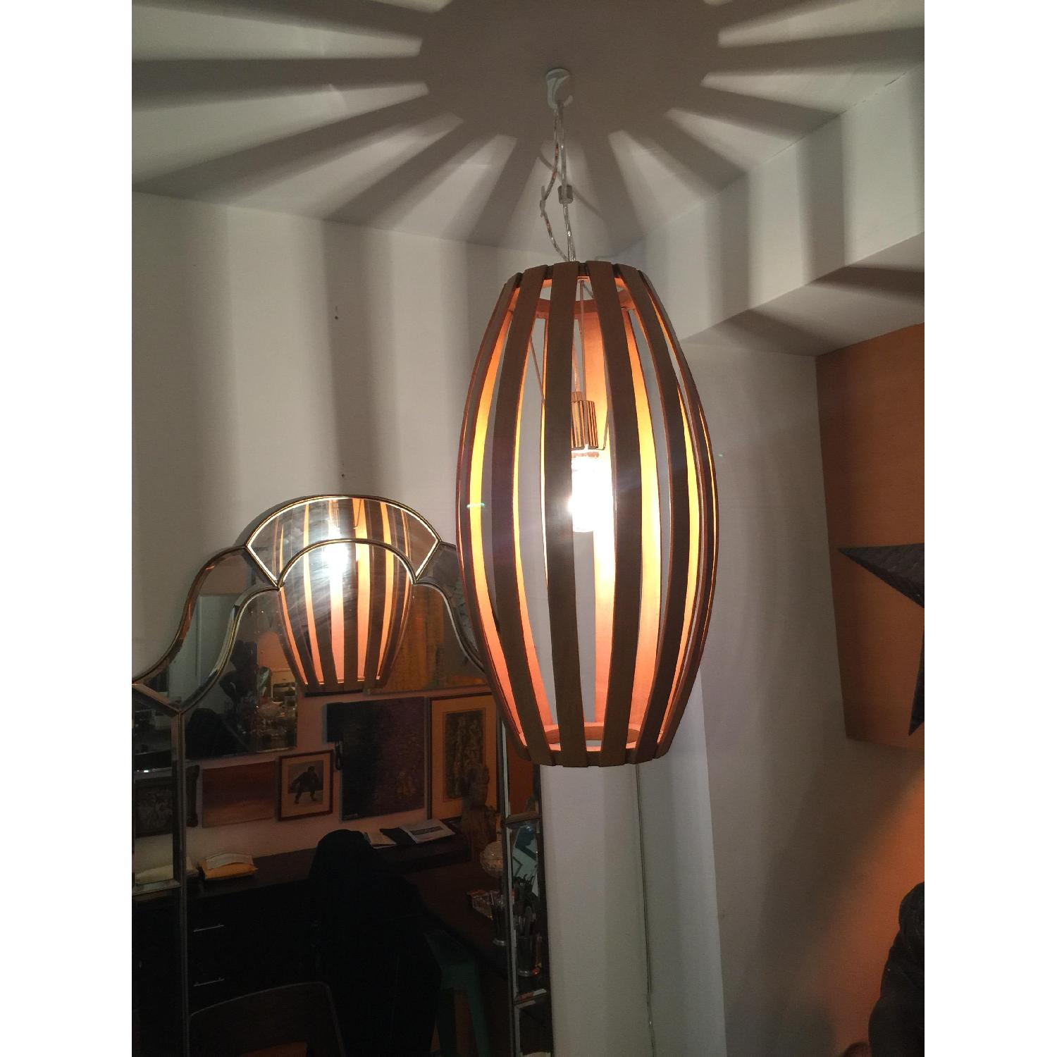 West Elm Bentwood Pendant Lamp - image-3
