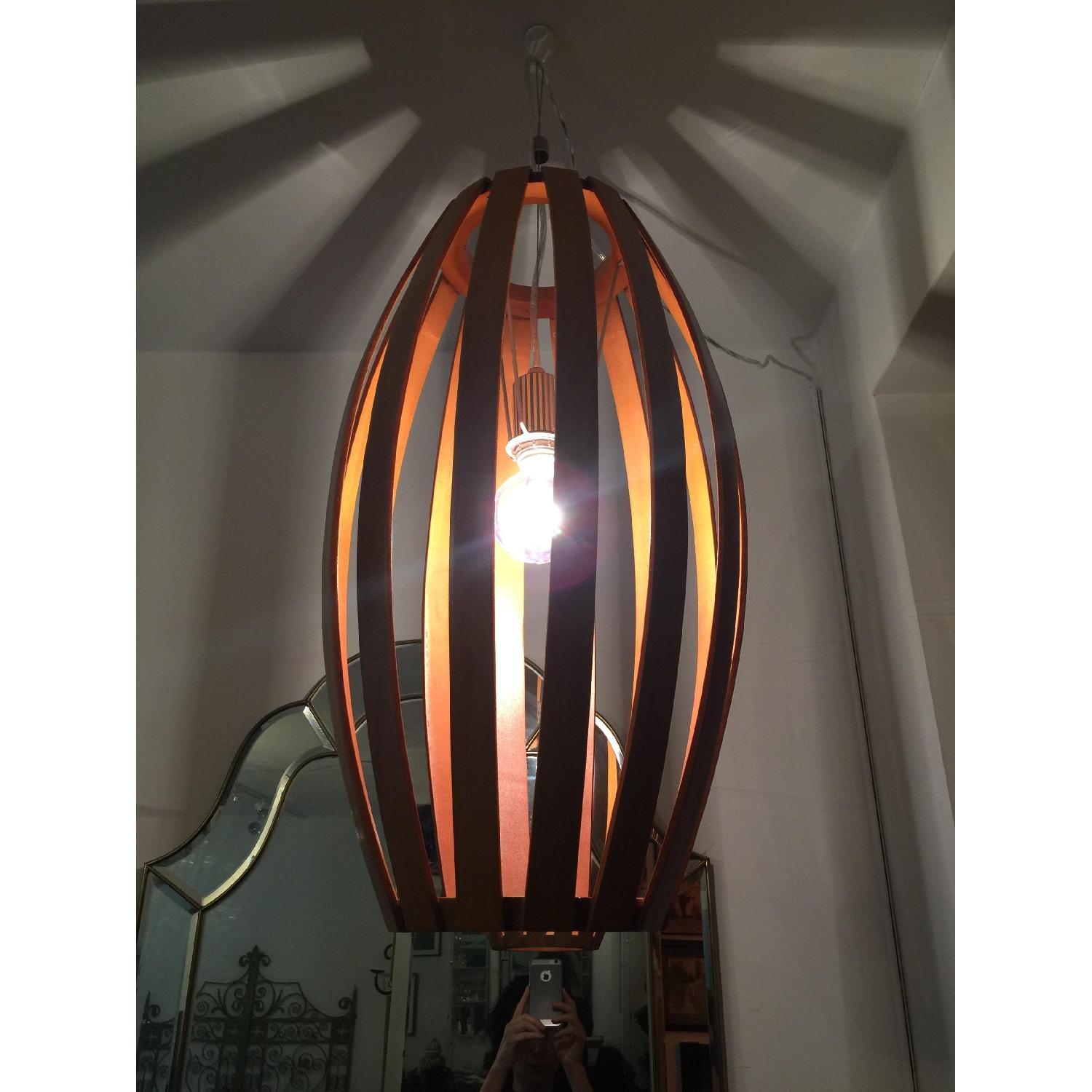 West Elm Bentwood Pendant Lamp - image-4