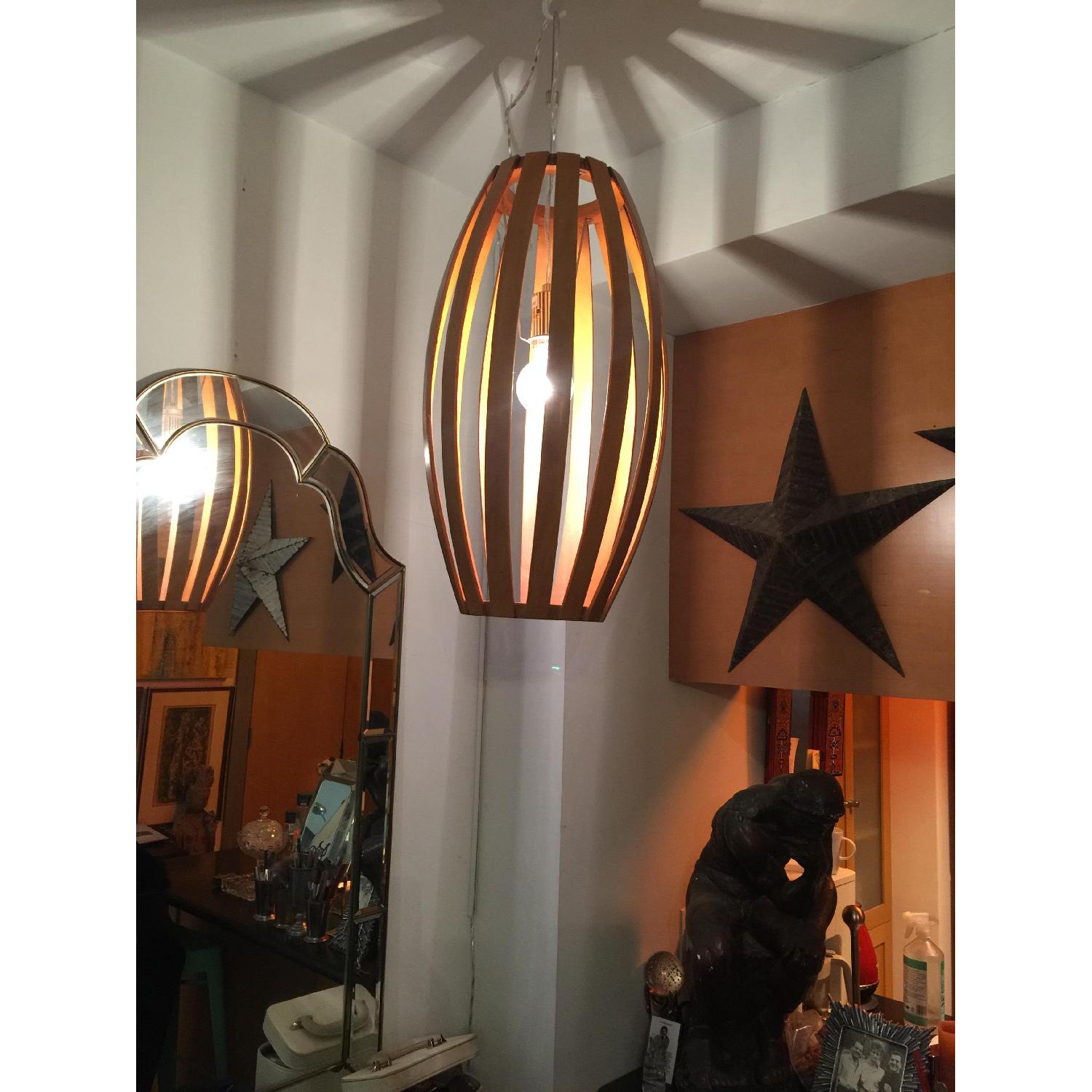 West Elm Bentwood Pendant Lamp - image-5