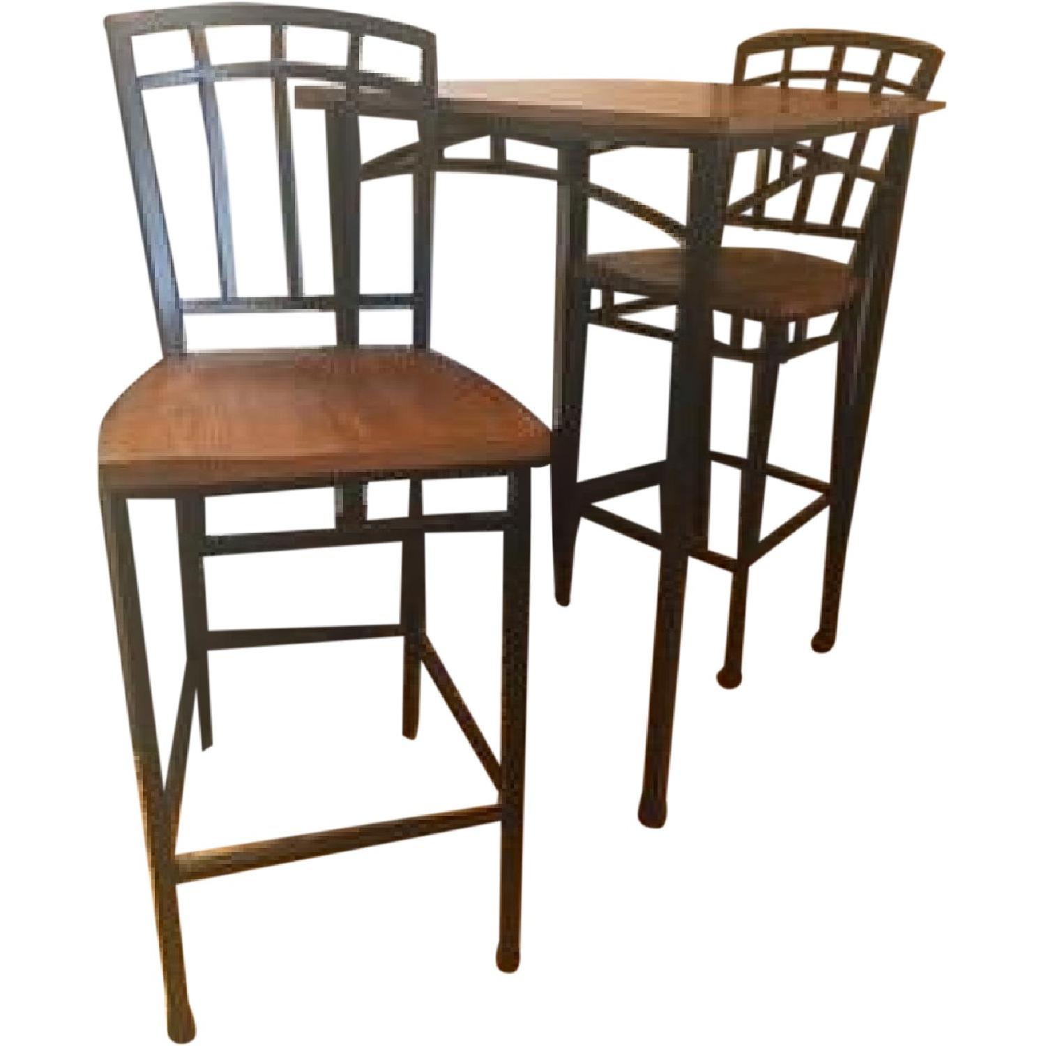 Modern Craftsman Bistro Table w/ 2 Chairs - image-0