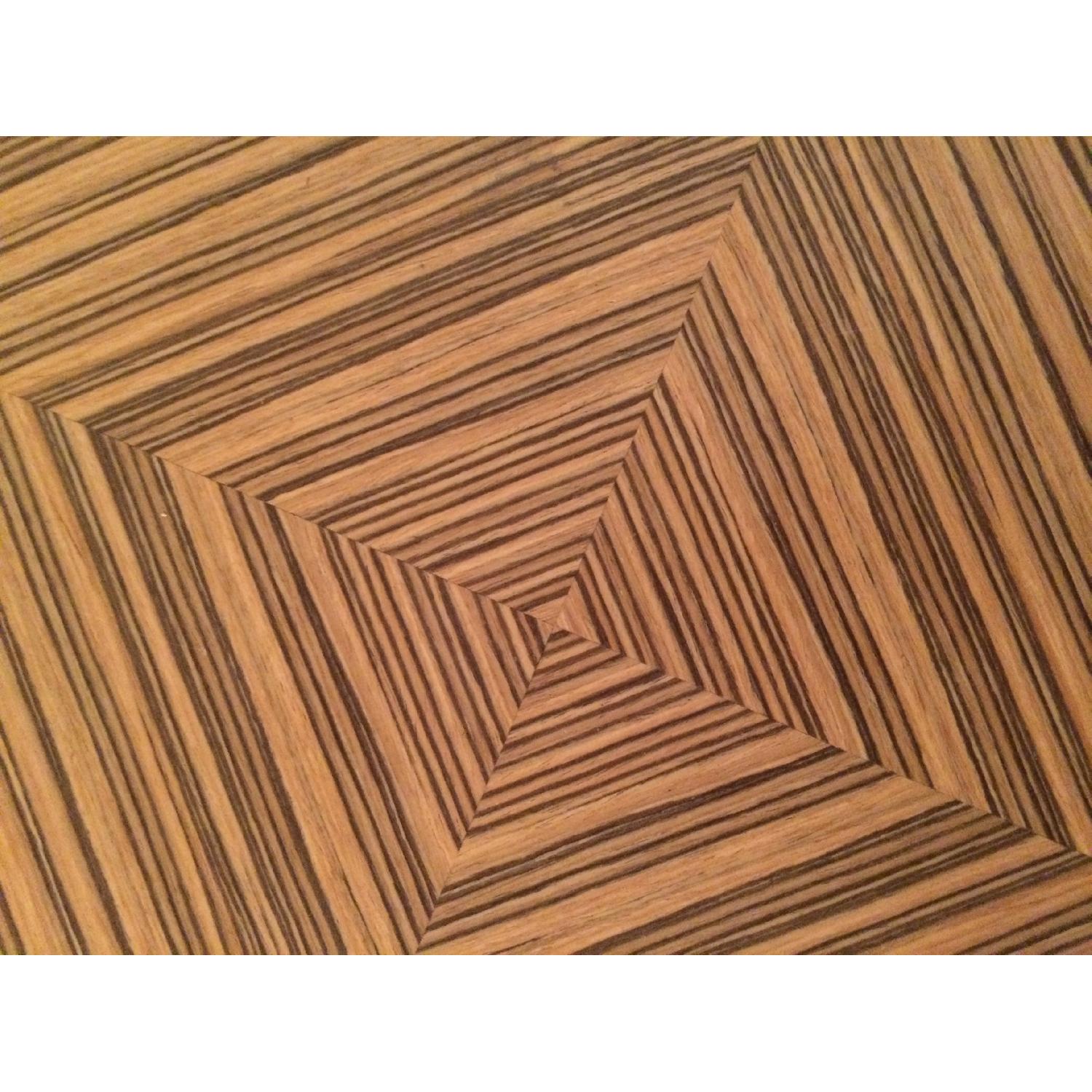 Zebra Wood Round Coffee Table - image-2