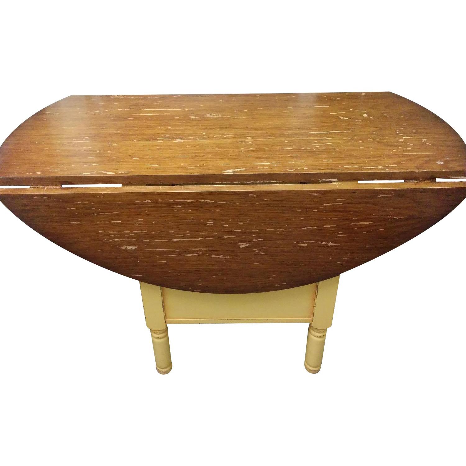 Crate & Barrel Basque Round Dining Table - AptDeco