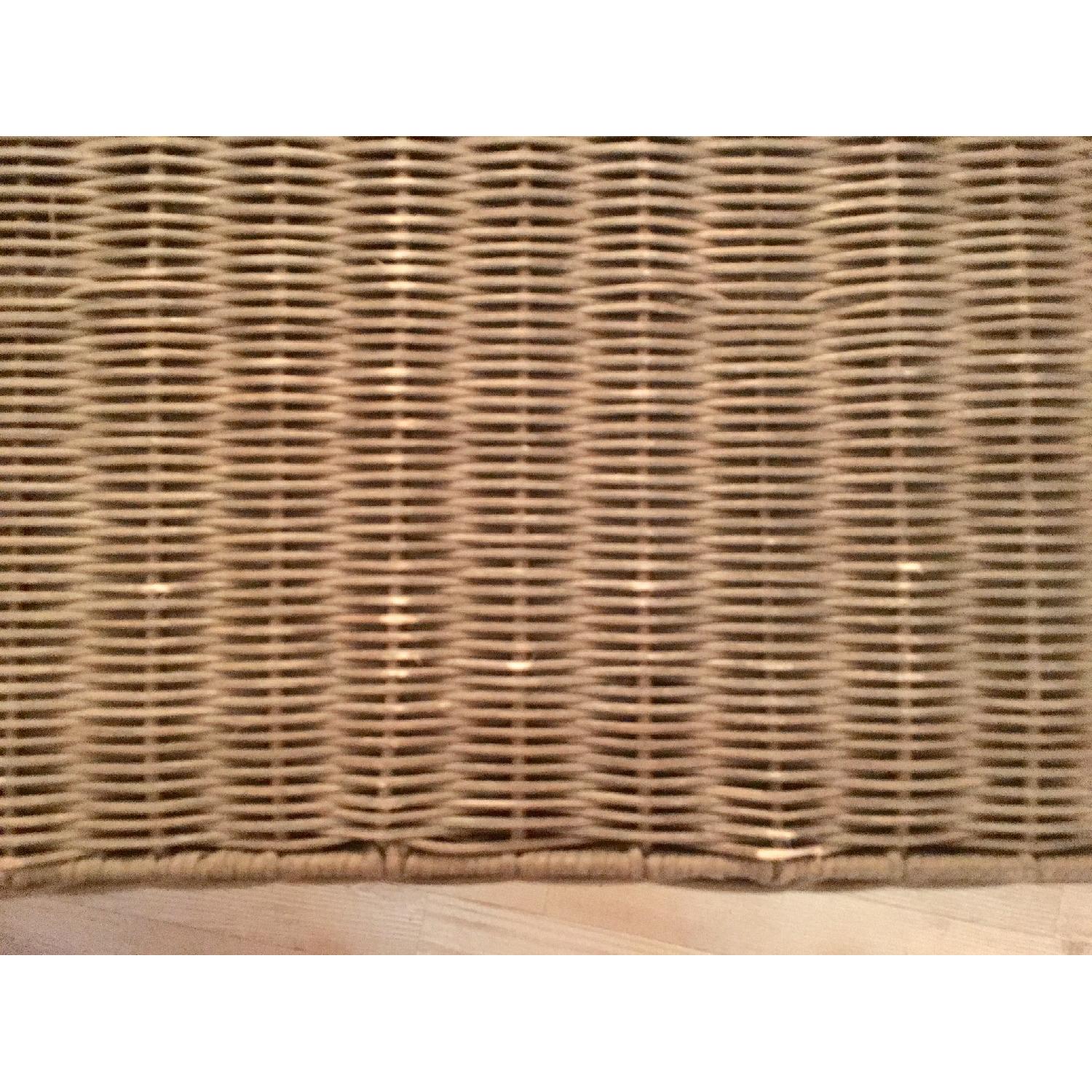 Pottery Barn Distressed French Wicker Trunk - image-6