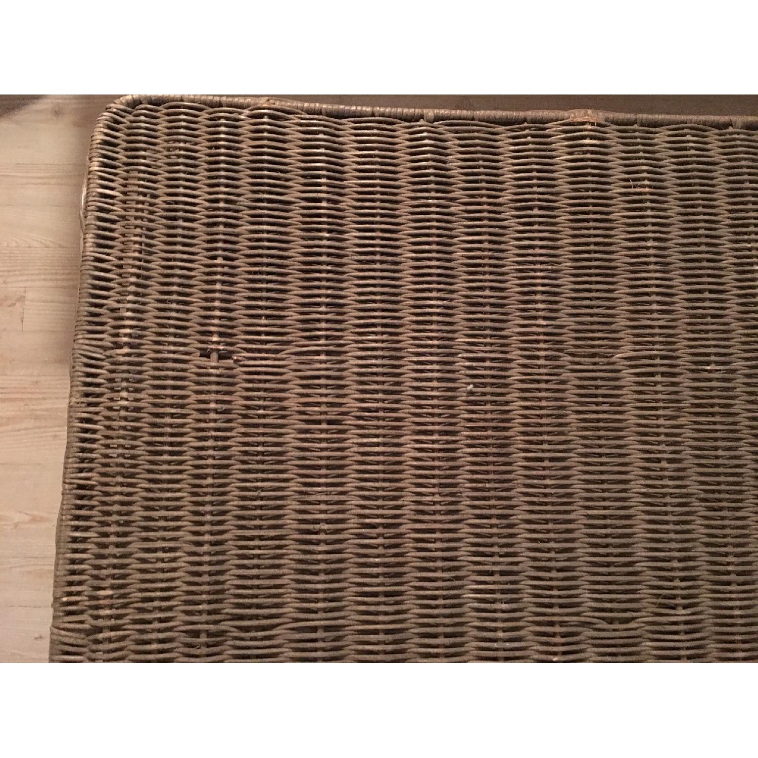 Pottery Barn Distressed French Wicker Trunk - image-7