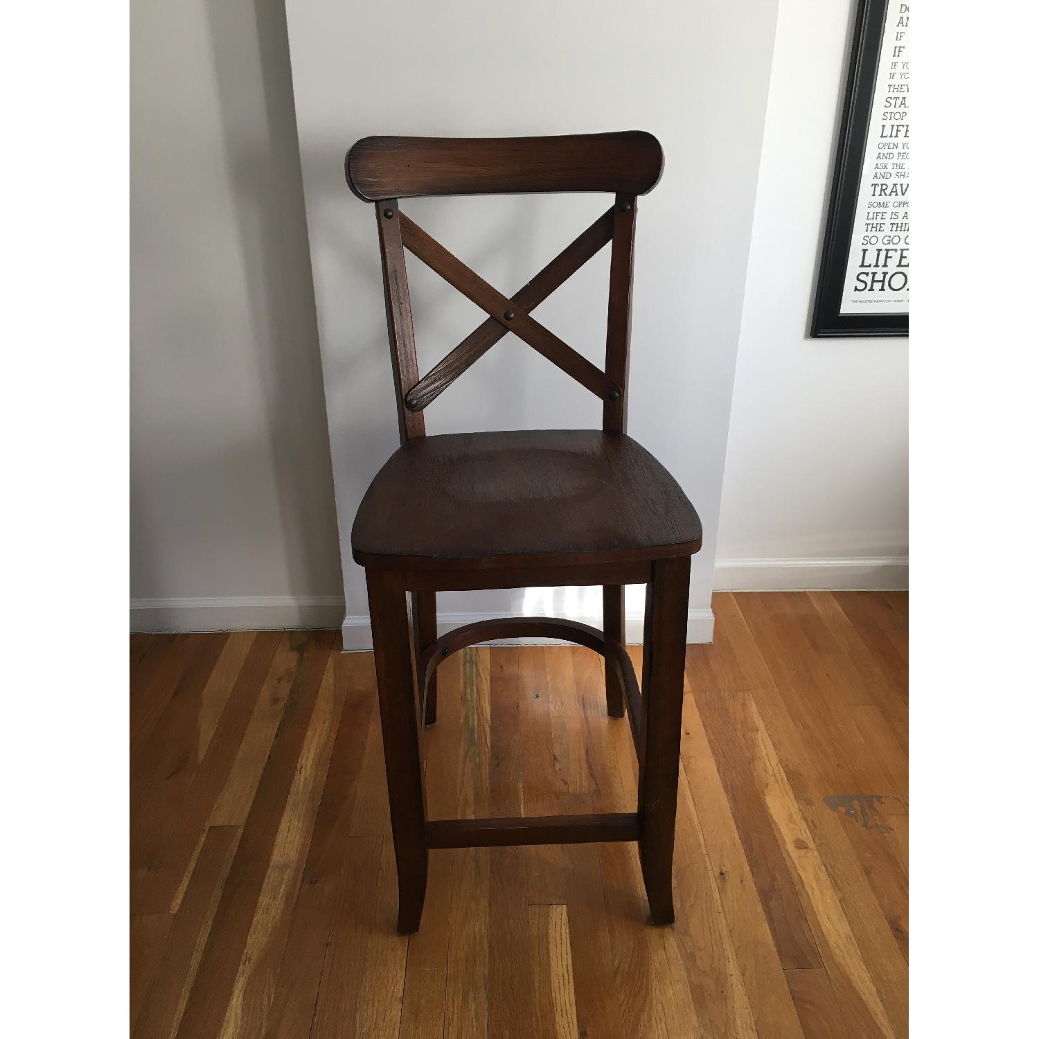 Harvester X-Back Hardwood Counter Stools - image-2