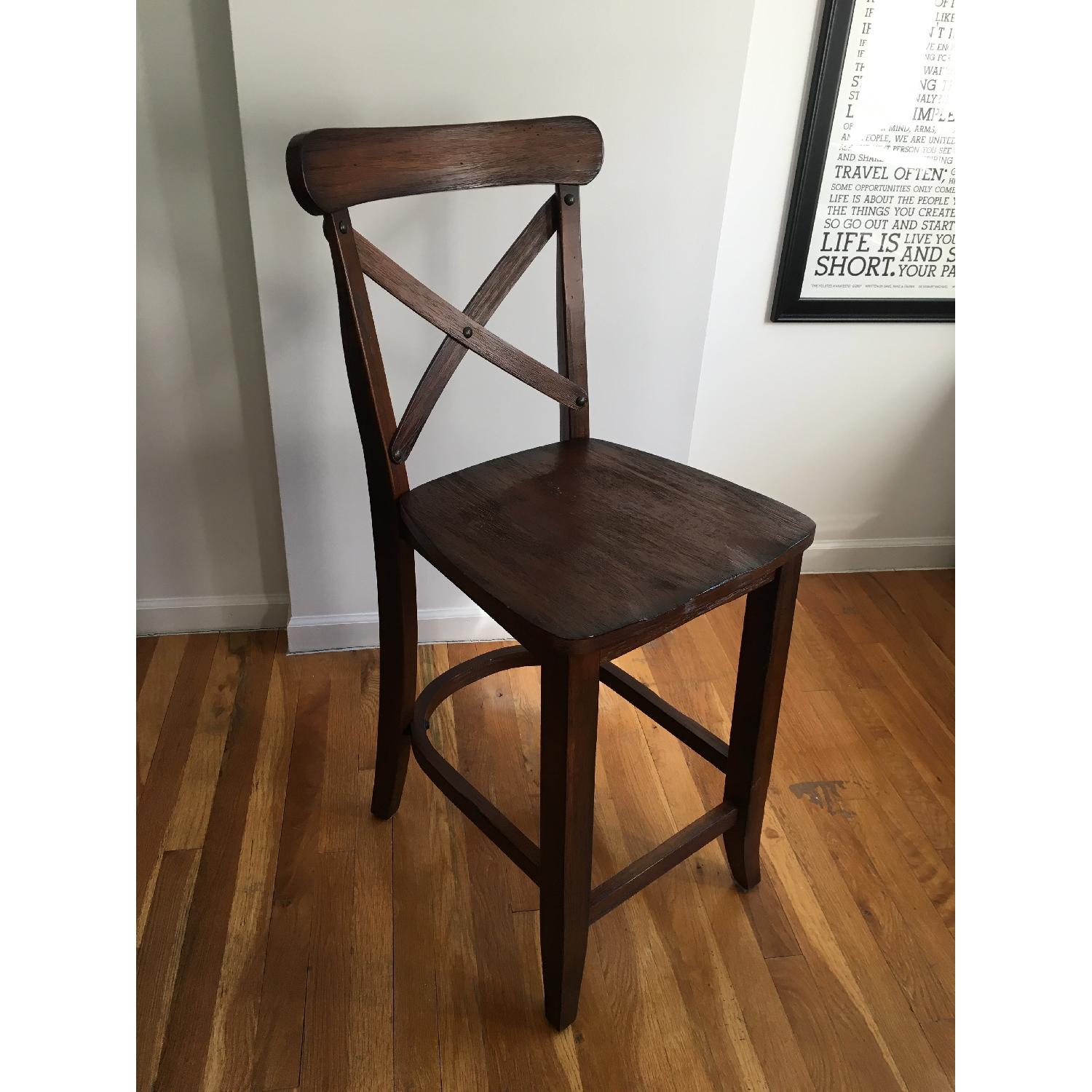 Harvester X-Back Hardwood Counter Stools - image-3