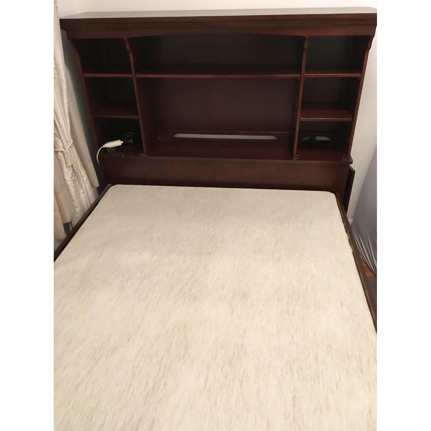Raymour & Flanigan Full Size Bookcase Bed w/ Storage - image-2