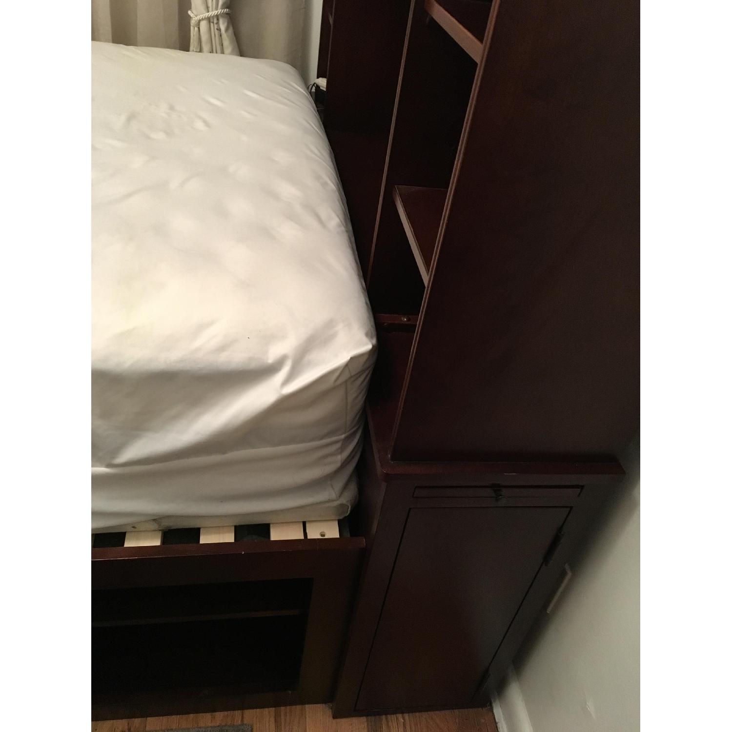 Raymour & Flanigan Full Size Bookcase Bed w/ Storage - image-10