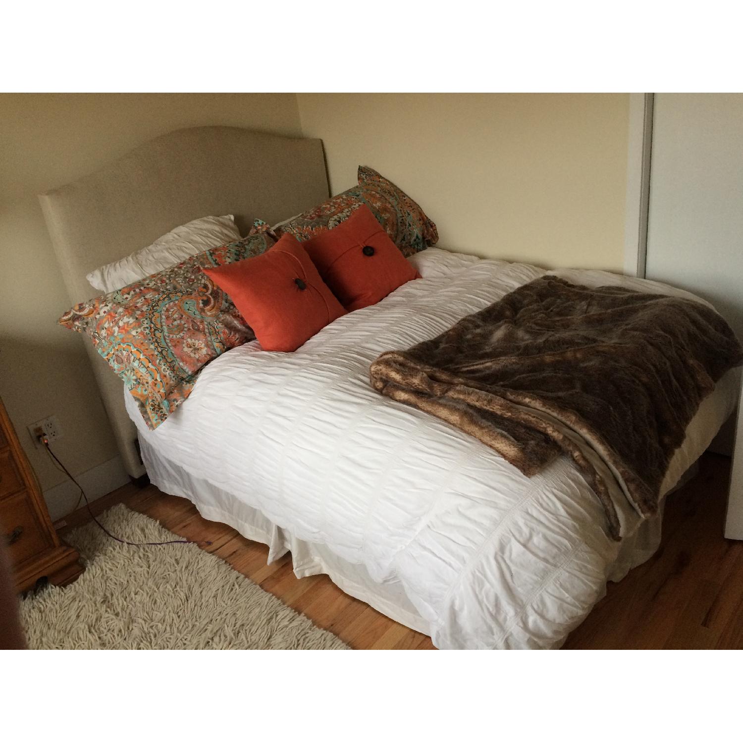 Pottery Barn Full Size Bed Frame w/ Headboard - image-3