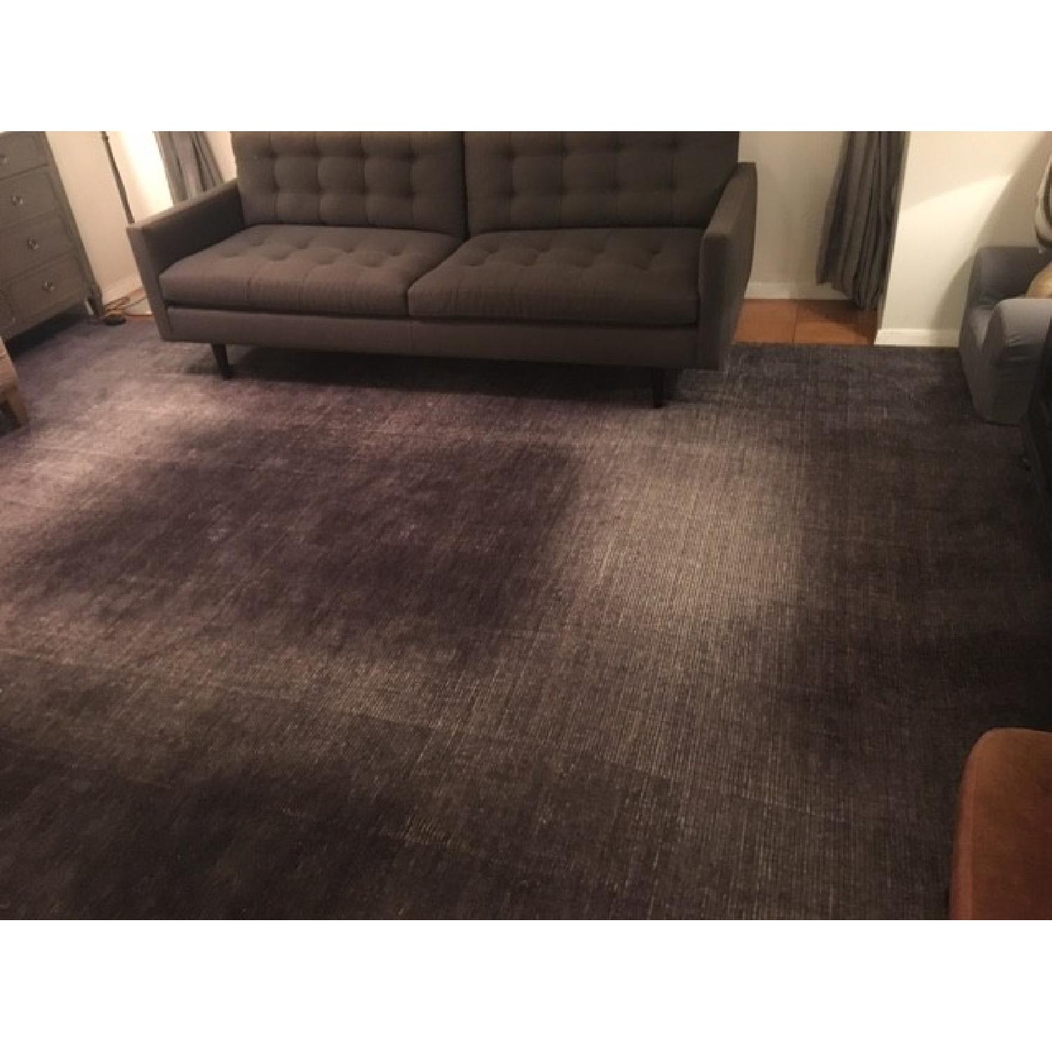 Restoration Hardware Distressed Wool Rug w/ Rug Pad - image-6