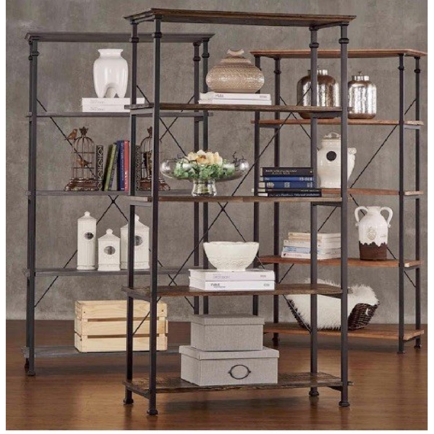 Tribecca Home Myra Vintage Industrial Modern Rustic Bookcase - image-2