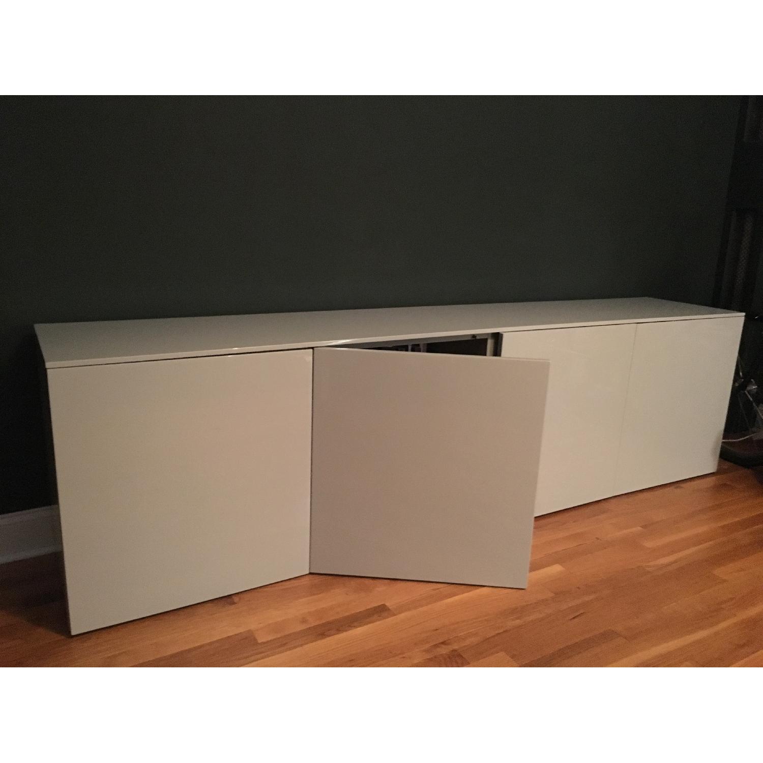 Cappellini Grey Lacquered High Sideboard - image-3