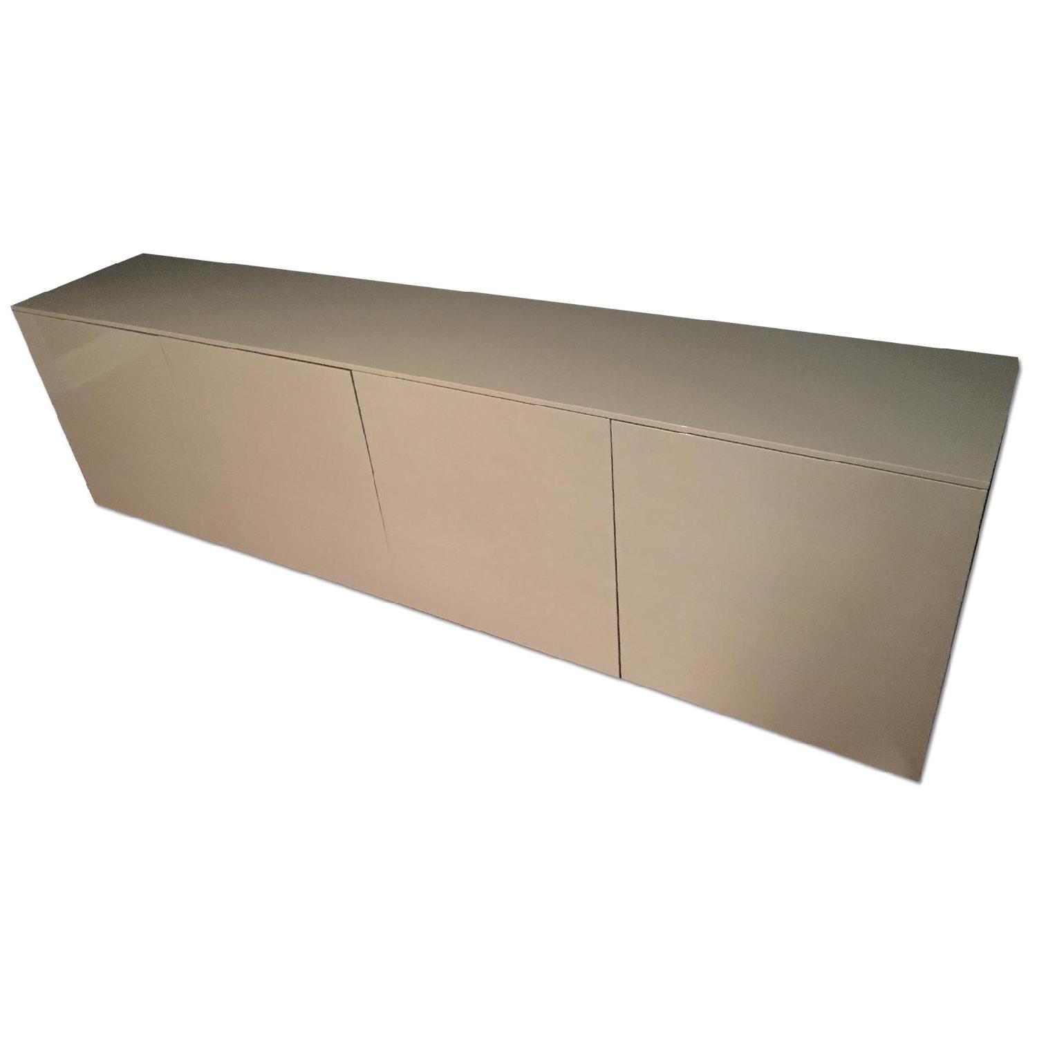 Cappellini Grey Lacquered High Sideboard - image-0