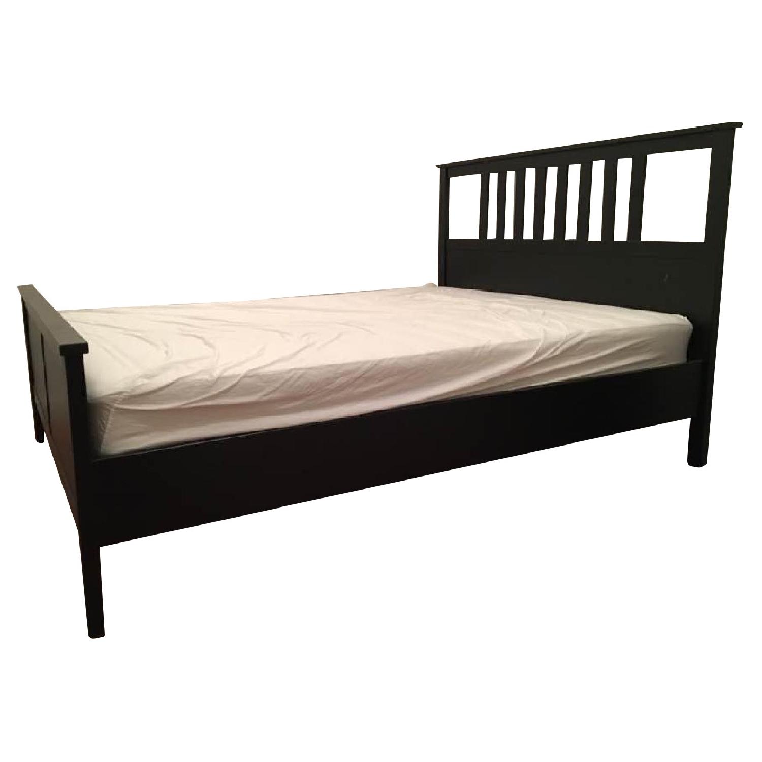 Ikea Hemnes Qieen Size Bed Frame + Nighstand AptDeco