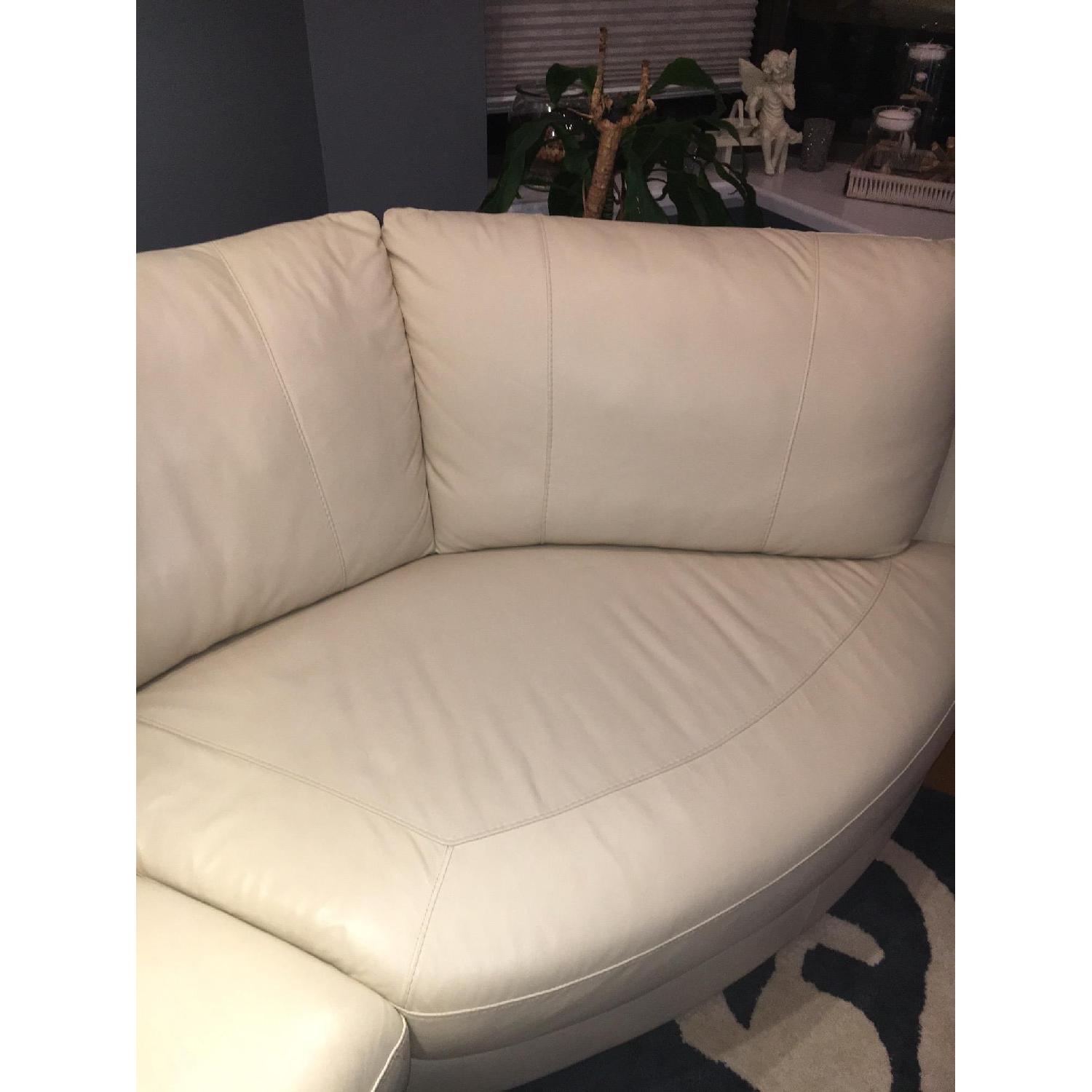 Ikea Vreta Leather Sectional Couch - image-2