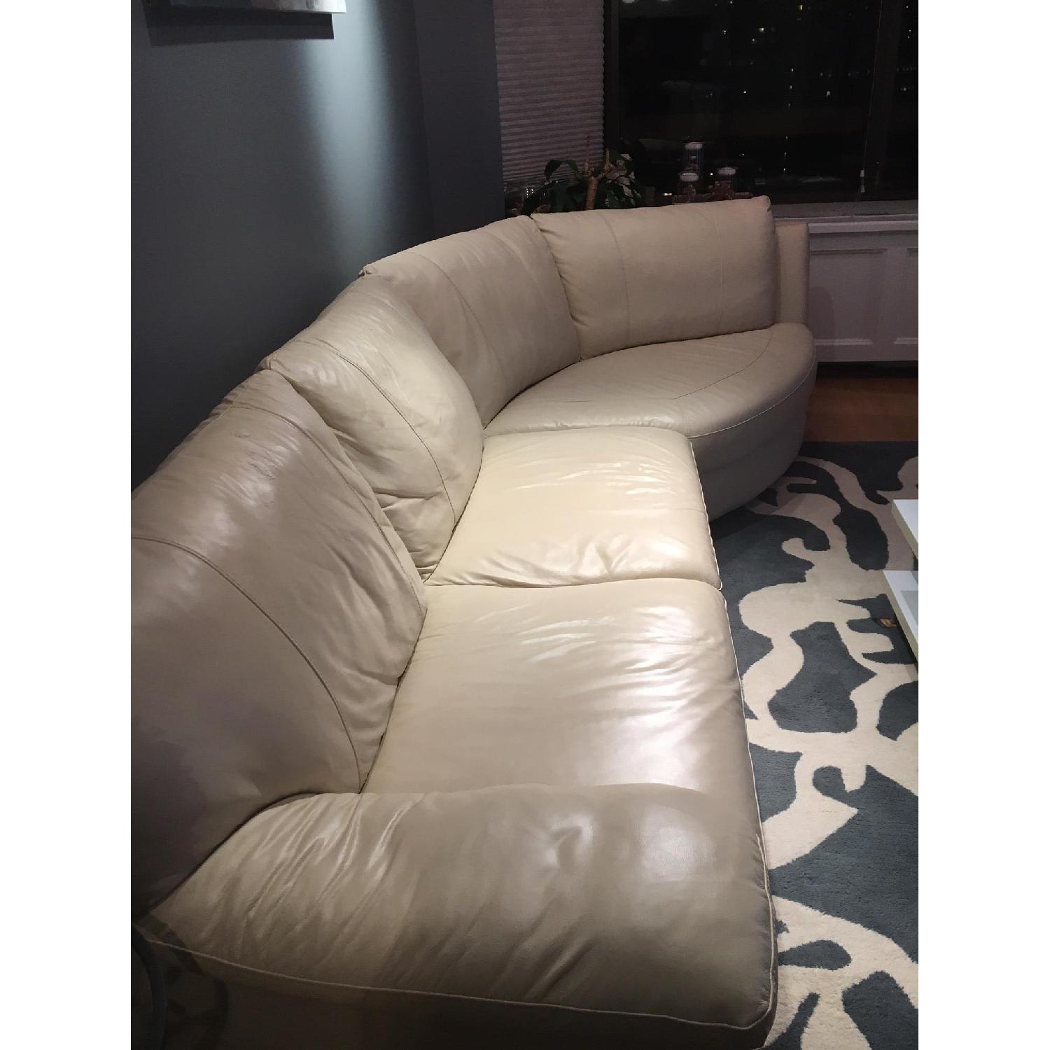 Ikea Vreta Leather Sectional Couch - image-4